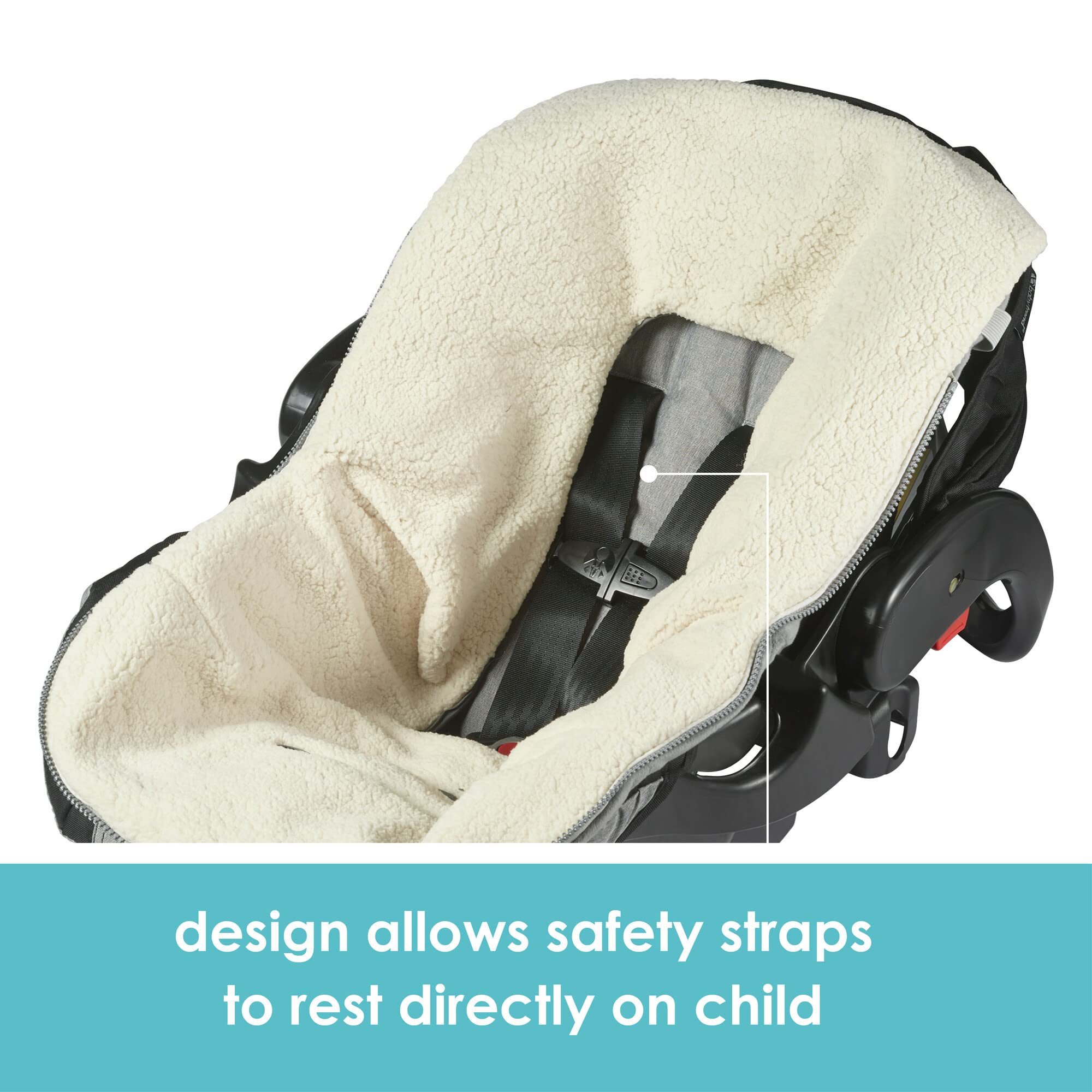 Foto 6 pulgar | Funda De Asiento De Coche Y Banderín De Invierno Para Bebés Jj Cole Bundle Me - Venta Internacional.