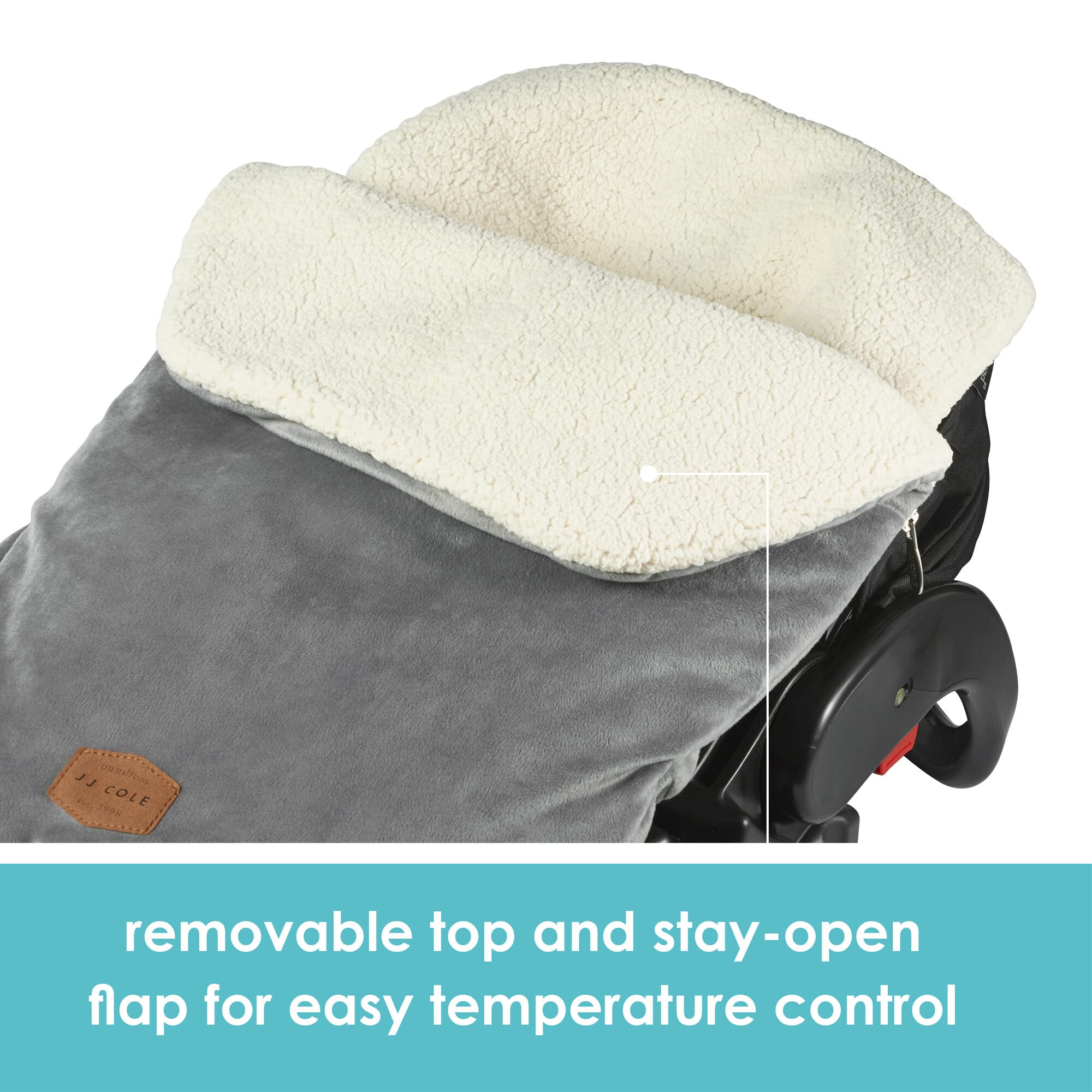 Foto 7 pulgar | Funda De Asiento De Coche Y Banderín De Invierno Para Bebés Jj Cole Bundle Me - Venta Internacional.