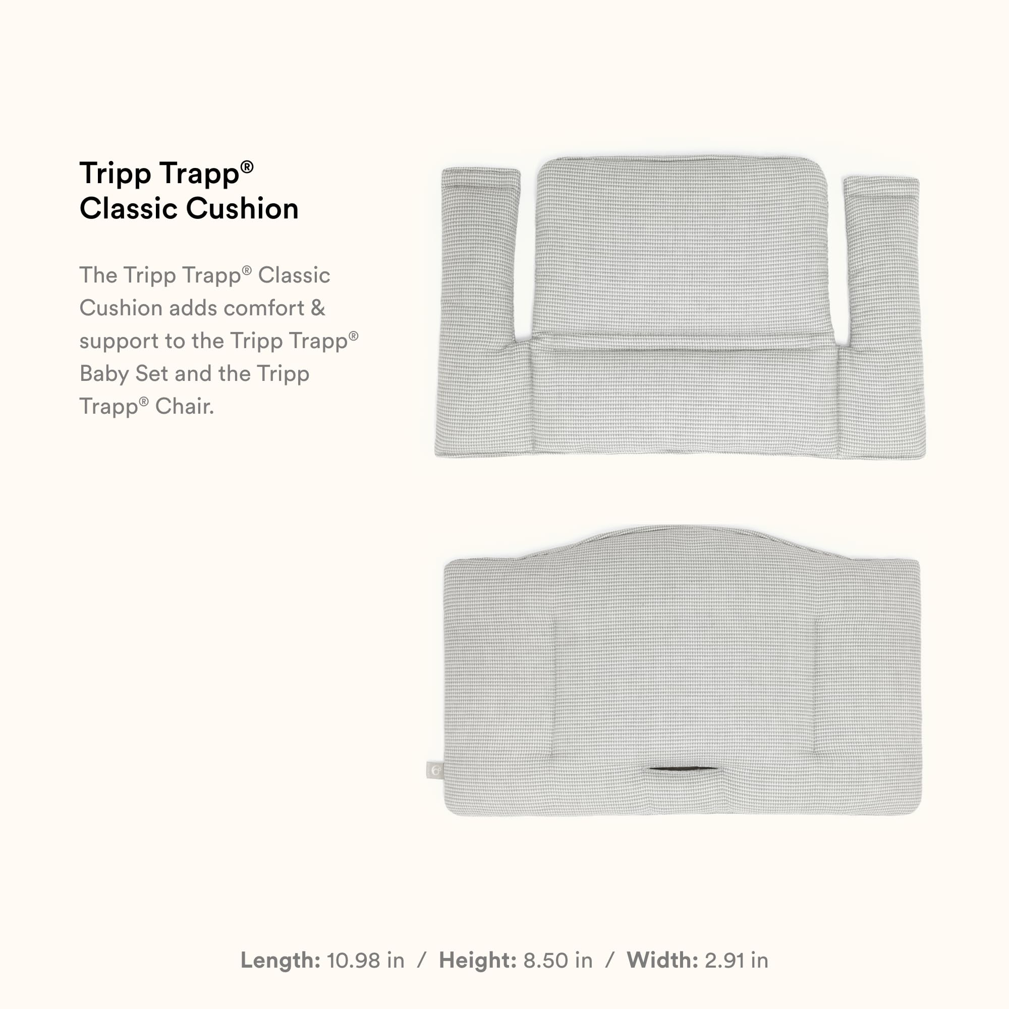 Foto 4 pulgar | Cojín Para Stokke Tripp Trapp Classic Nordic Grey - Venta Internacional.