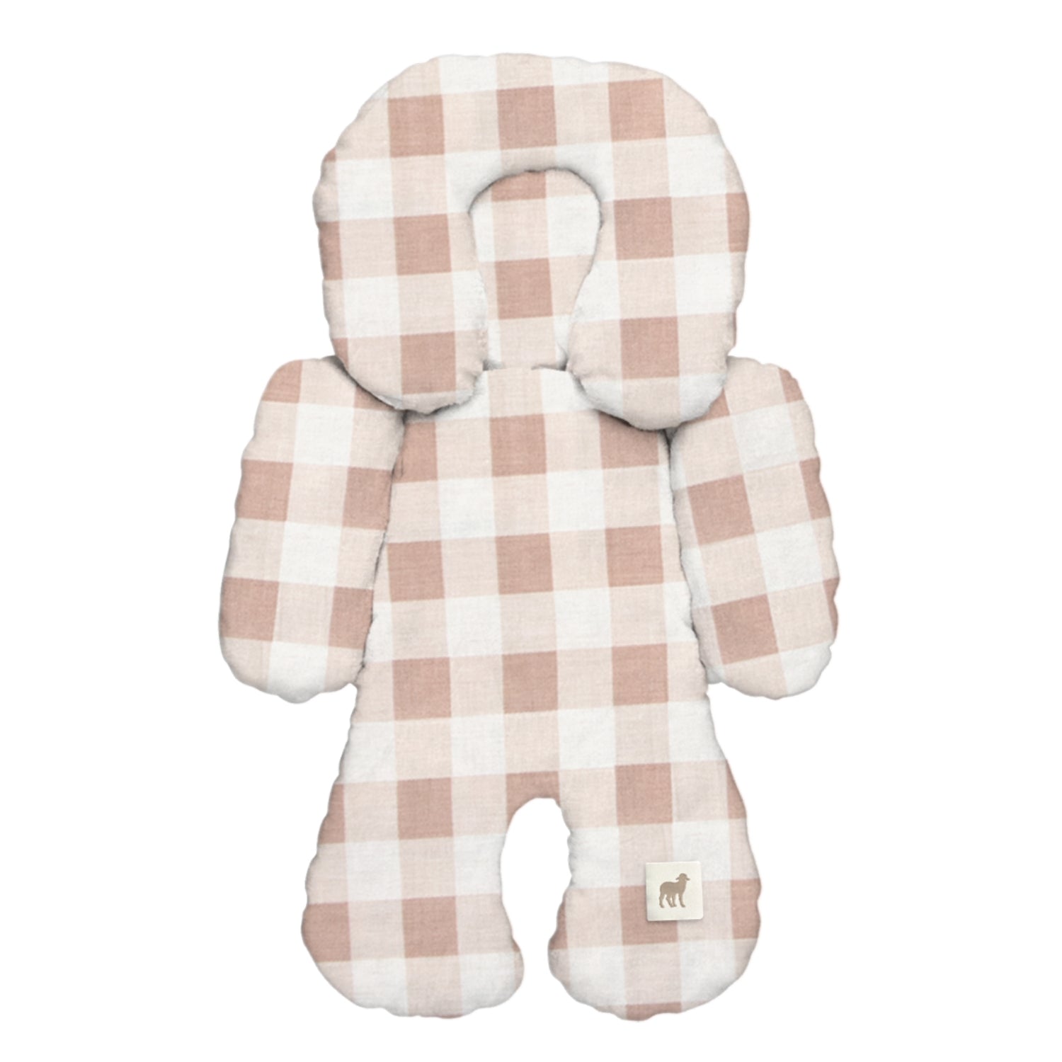 Foto 2 pulgar | Cojín Posicionador Nap Baby Para El Porta Bebé O Cojin Antireflujo Para Carreola O Autoasiento - Gingham Beige