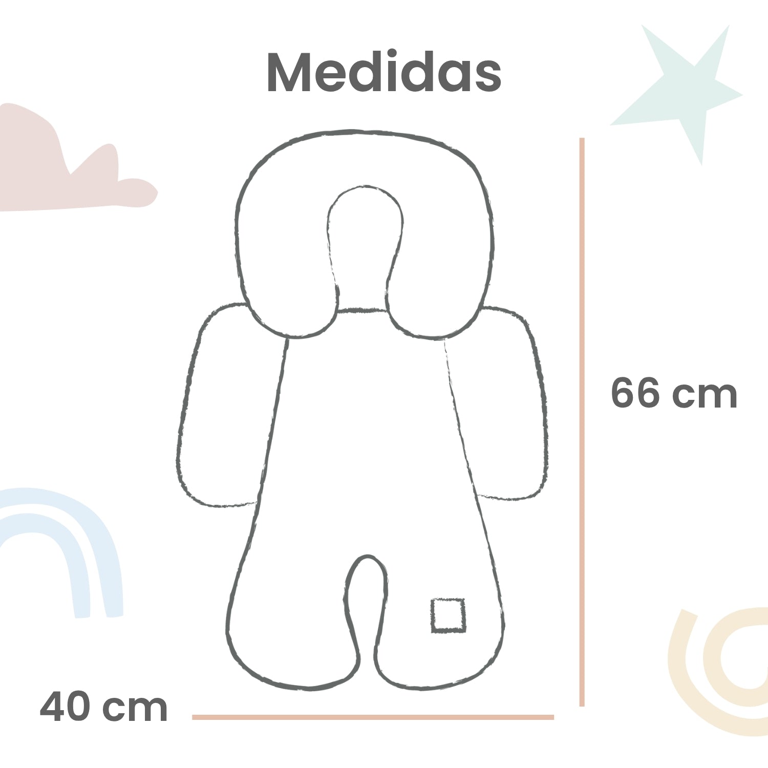 Foto 7 pulgar | Cojín Posicionador Nap Baby Para El Porta Bebé O Cojin Antireflujo Para Carreola O Autoasiento - Cuadritos