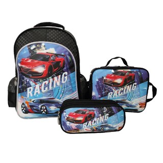 Foto 1 | Set De Mochila Escolar, Tr Car08 Carro Lonchera Y Lapicera