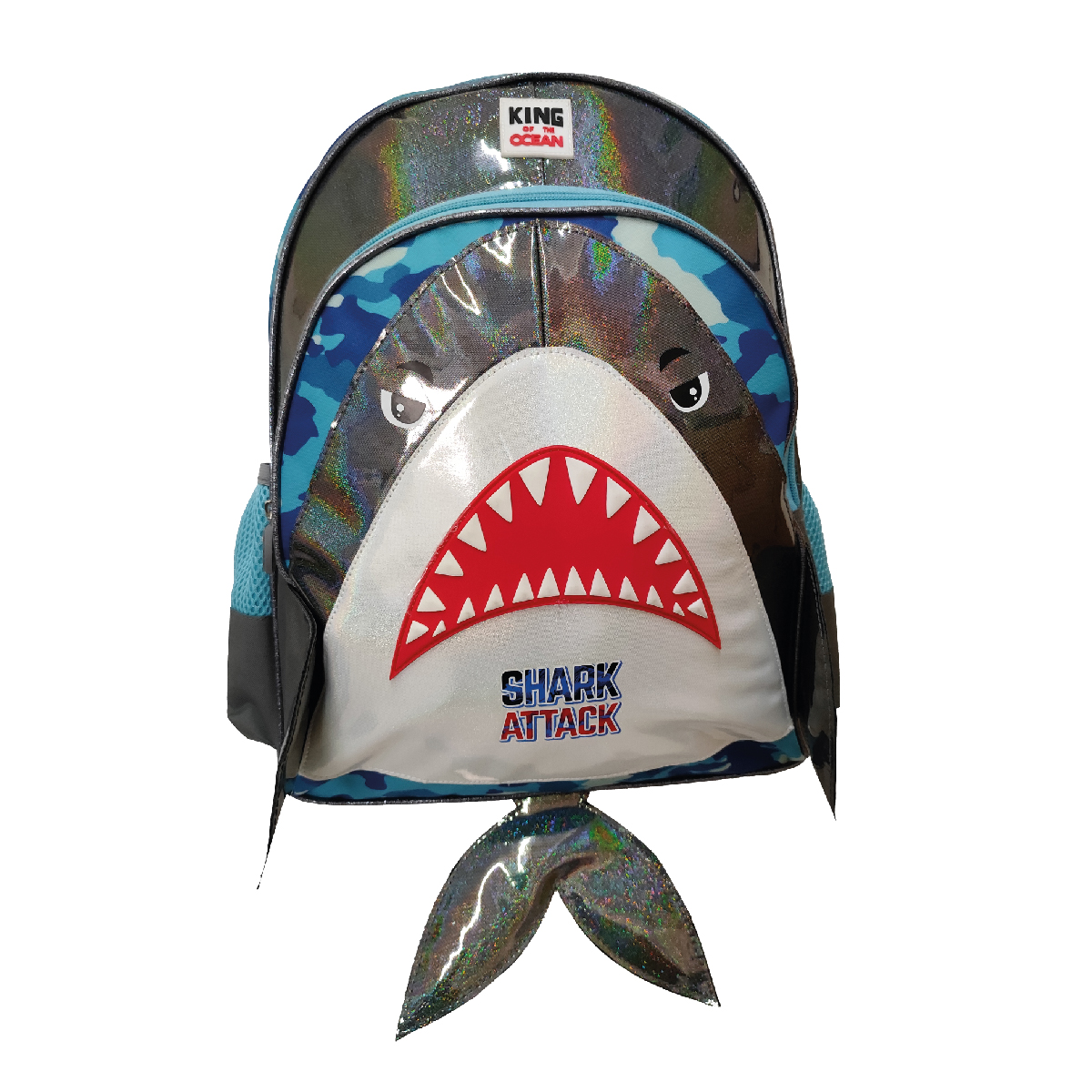 Foto 2 | Set De Mochila Escolar,  Tr Shk06 Shark  Lonchera Y Lapicera