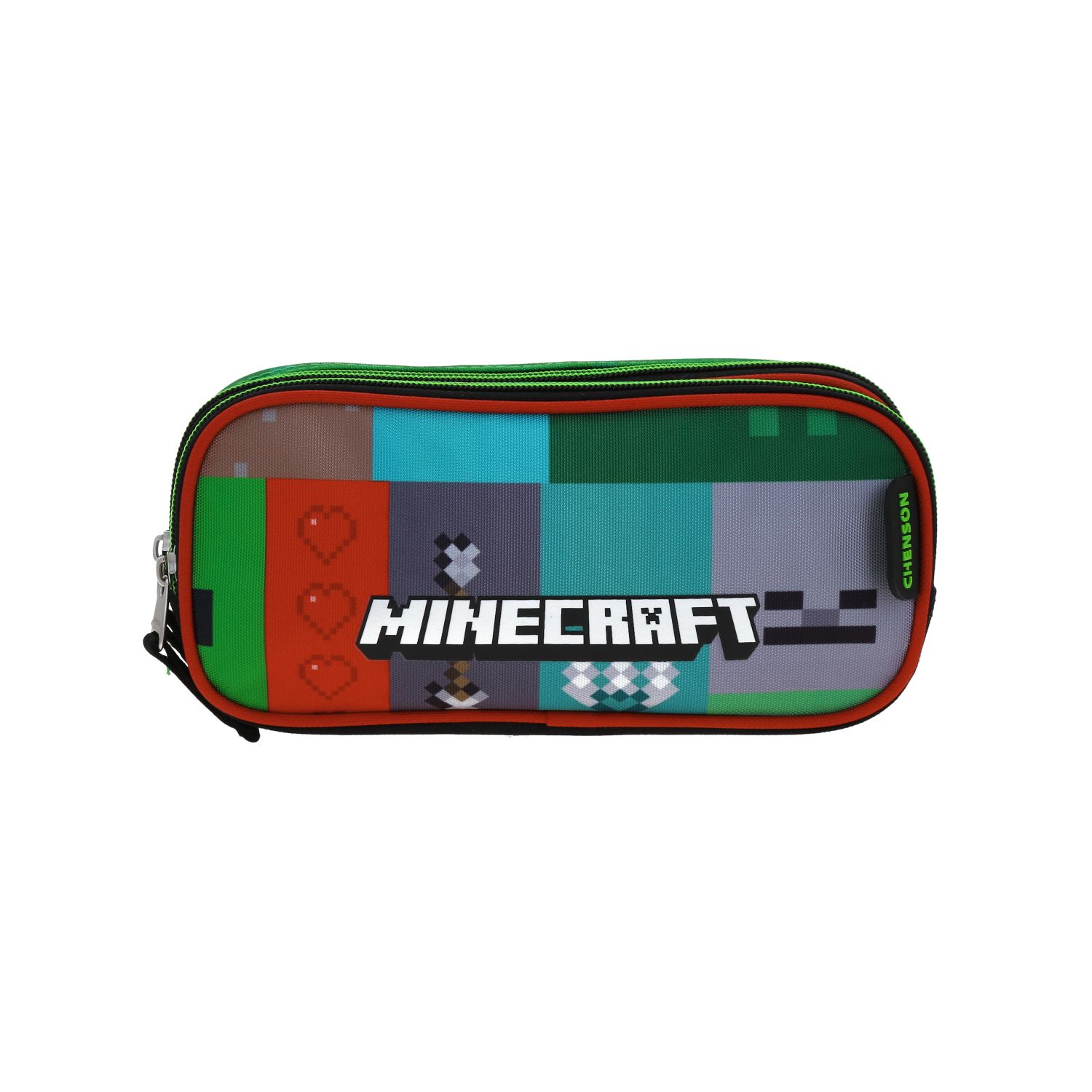 Foto 2 pulgar | Lapicera Estuche Escolar Chenson Minecraft Tiles Mc66394-3