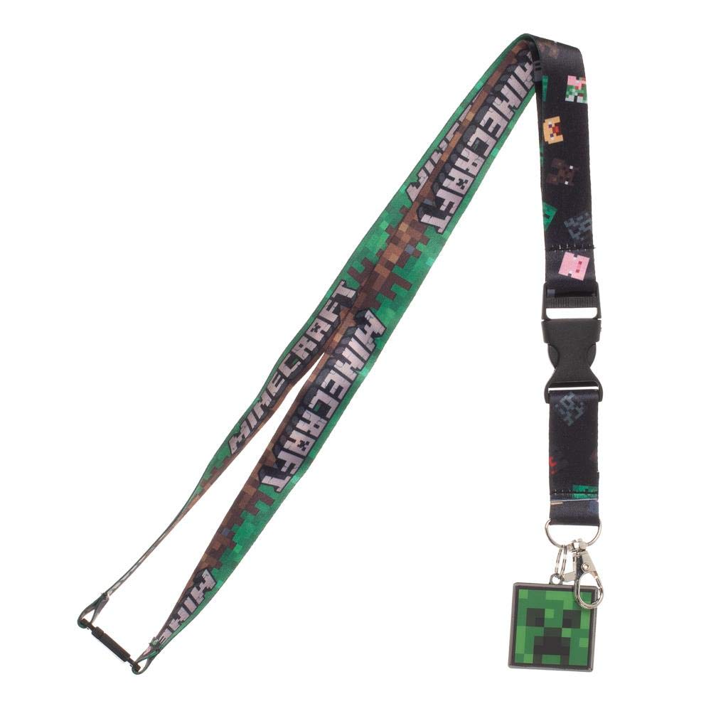 Foto 2 pulgar | Cordón Para Tarjetas De Identificación De Minecraft Con Varios Personajes De Bioworld - Venta Internacional.