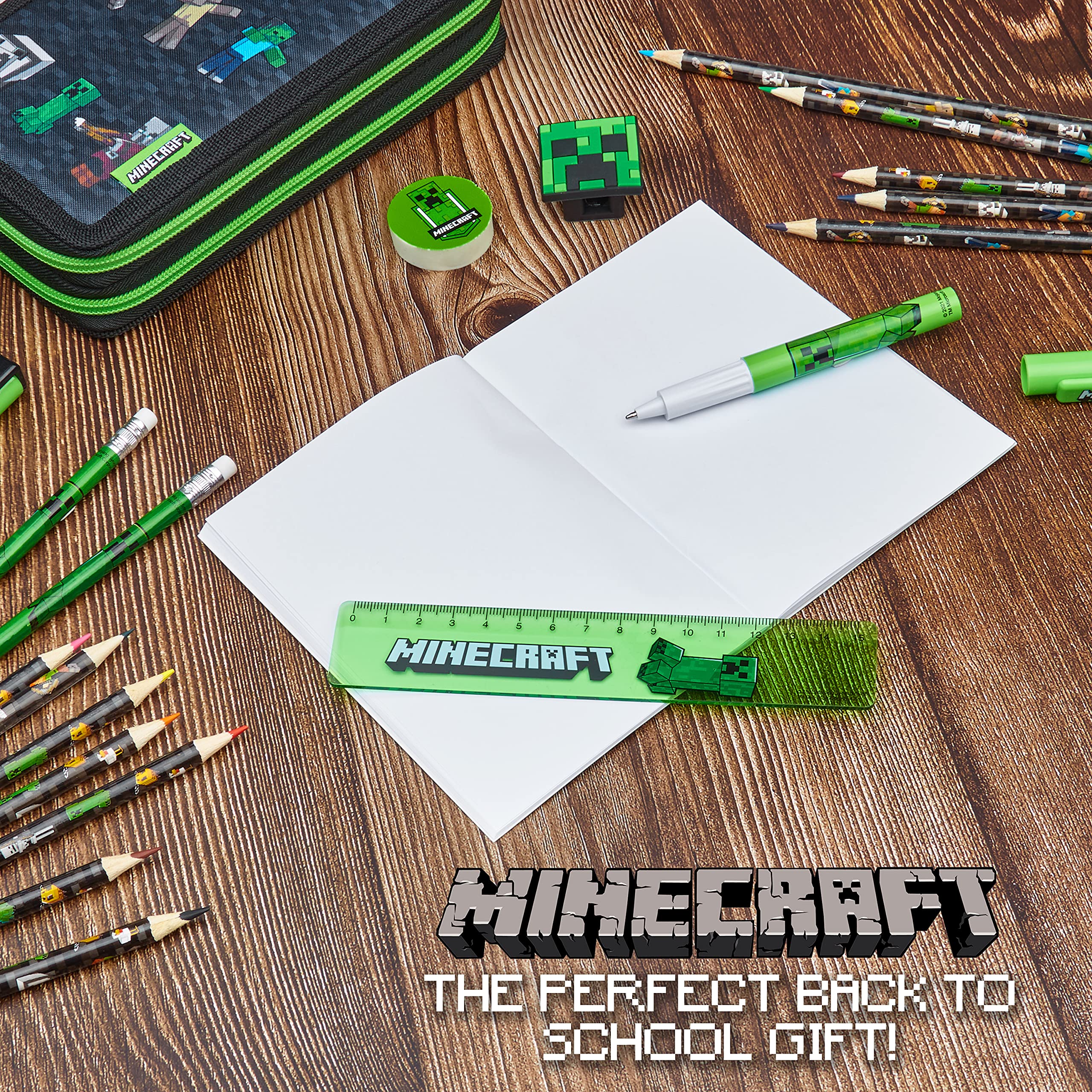 Foto 5 pulgar | Estuche Para Lápices Minecraft Children Con Material Escolar De Papelería - Venta Internacional.