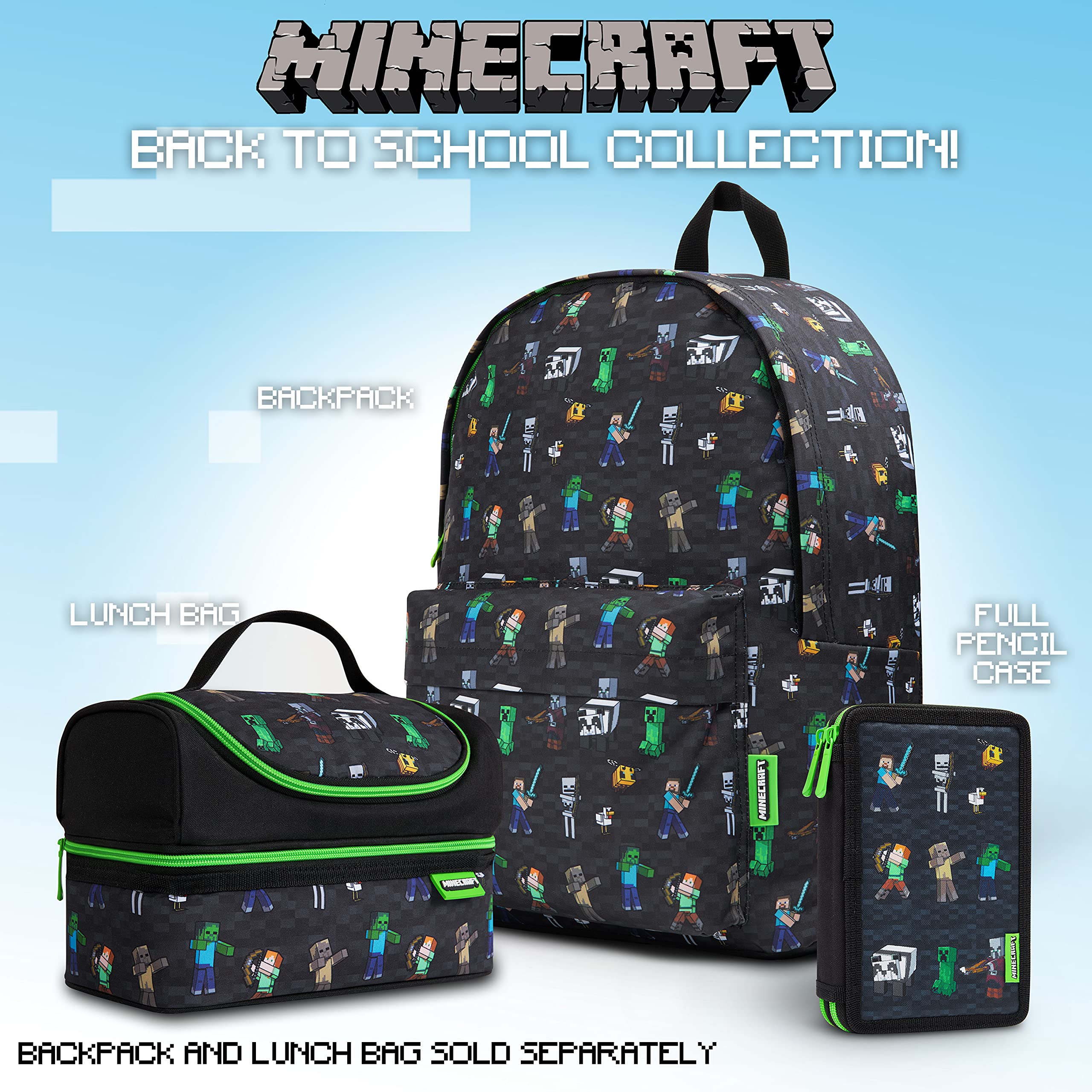 Foto 7 pulgar | Estuche Para Lápices Minecraft Children Con Material Escolar De Papelería - Venta Internacional.