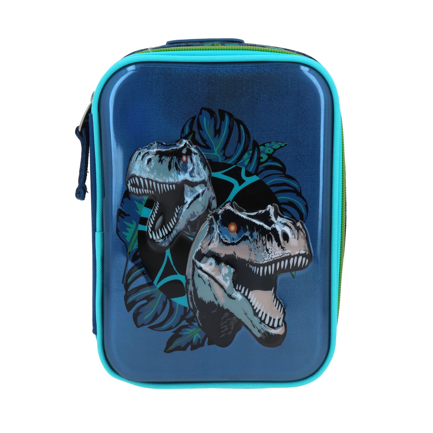 Foto 2 pulgar | Lapicera Escolar Azul Con Diseño De Dinosaurios 6d Chenson Raptors