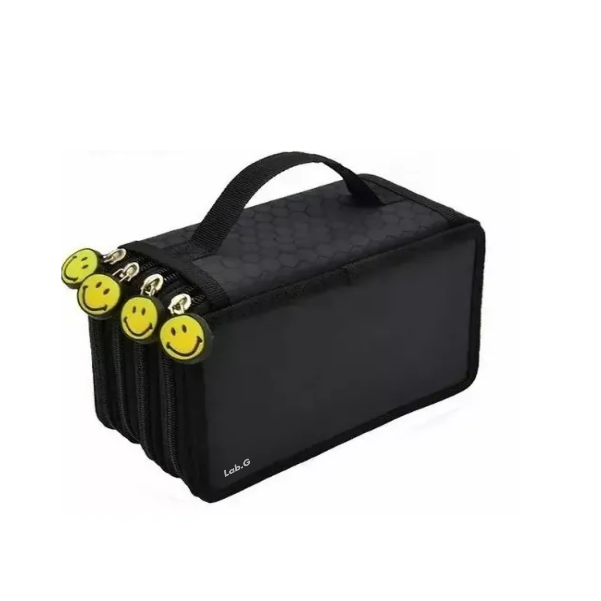 Organizador Para 72 Lápices De Colores Lapiceras Estuche Lab.g Negro