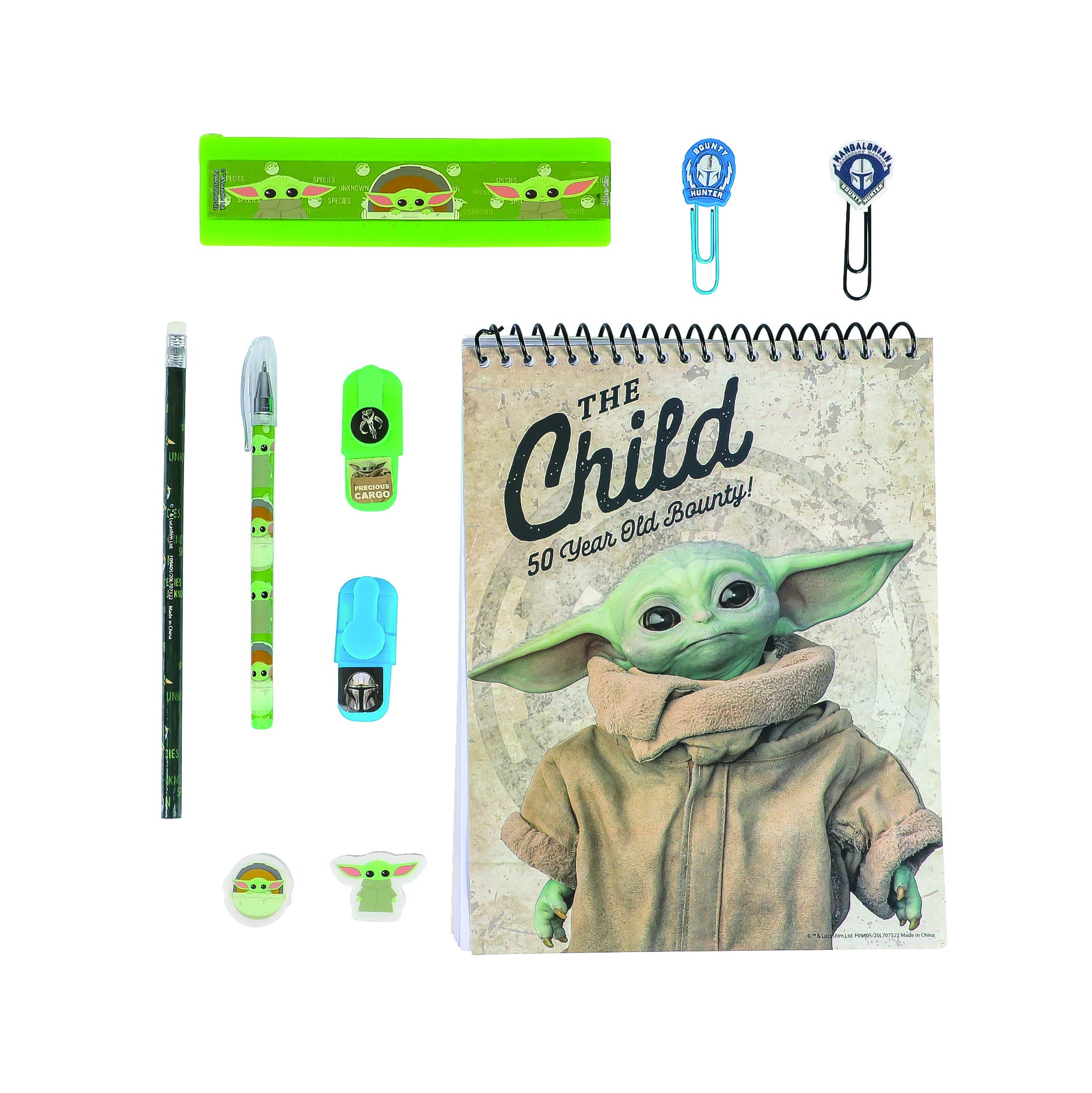Foto 3 pulgar | Set De Material Escolar Y De Oficina Con Diseños Innovadores Baby Yoda - Venta Internacional.