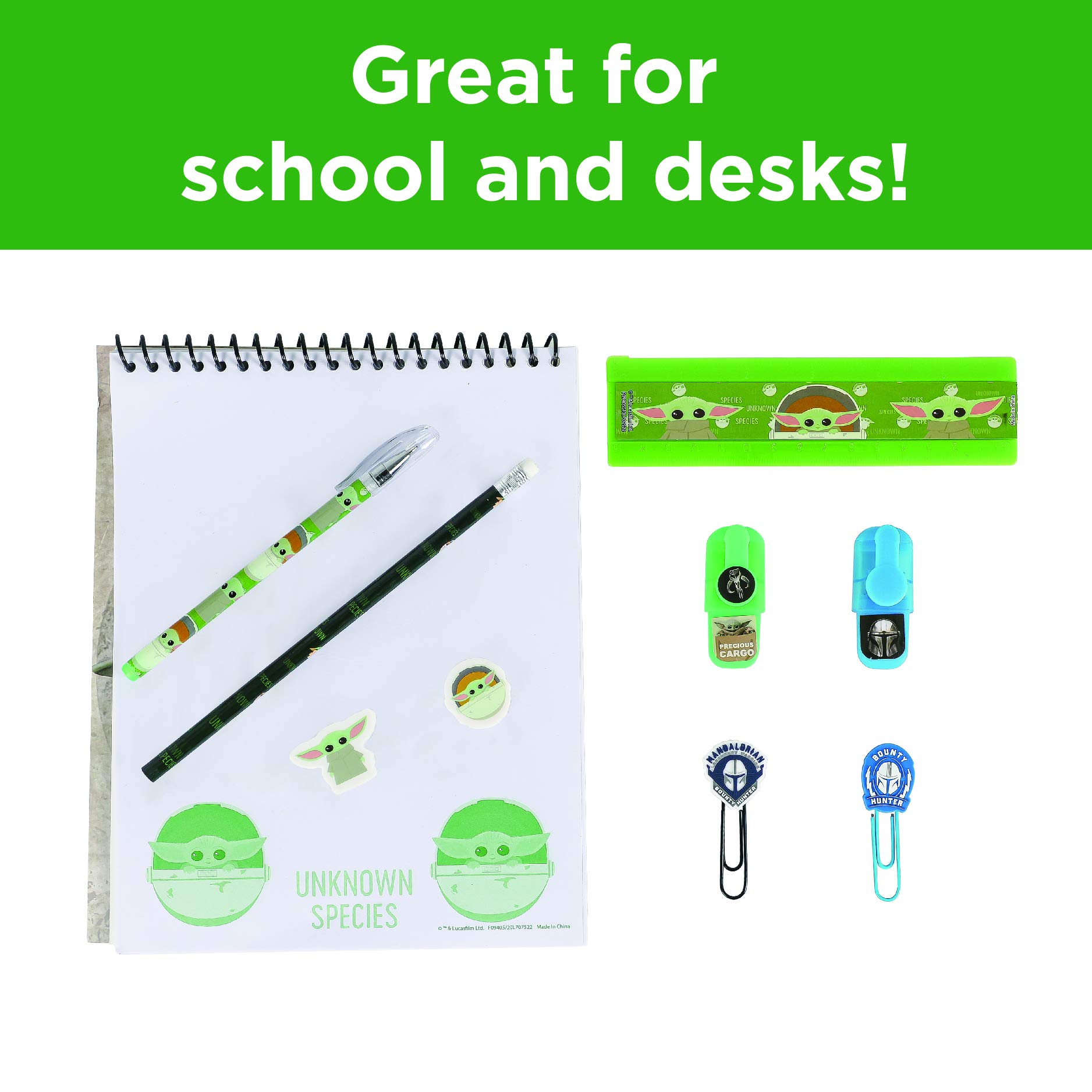 Foto 4 pulgar | Set De Material Escolar Y De Oficina Con Diseños Innovadores Baby Yoda - Venta Internacional.