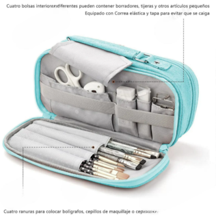 Foto 3 | Xtellar Estuche Multicapas Premium Para Lápices - Ideal Para Escolares Y Viajeros