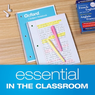 Foto 7 | Cuaderno Oxford Spiral De 1 Asignatura Rayado Universitario 70 Hojas X18 - Venta Internacional.