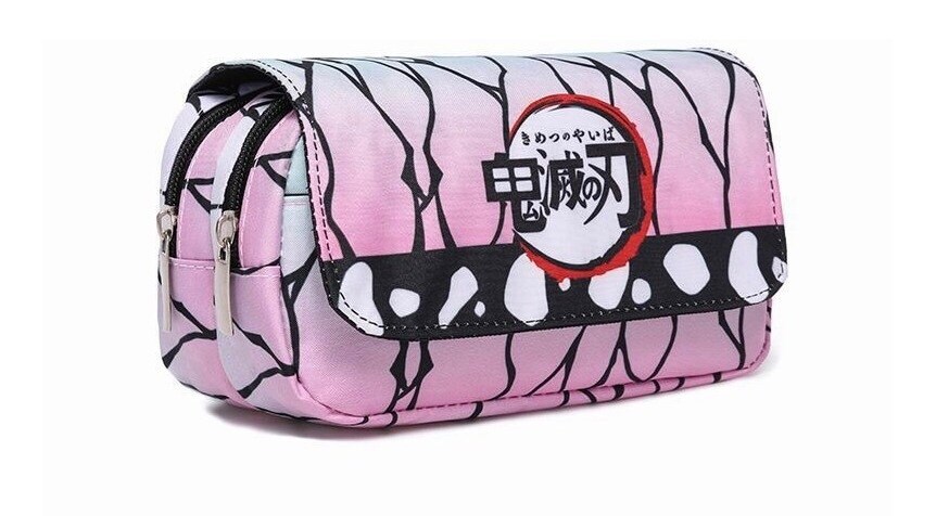 Lapicera Demon Slayer Kimetsu No Yaiba Organizador Lápices Rosa Claro $978