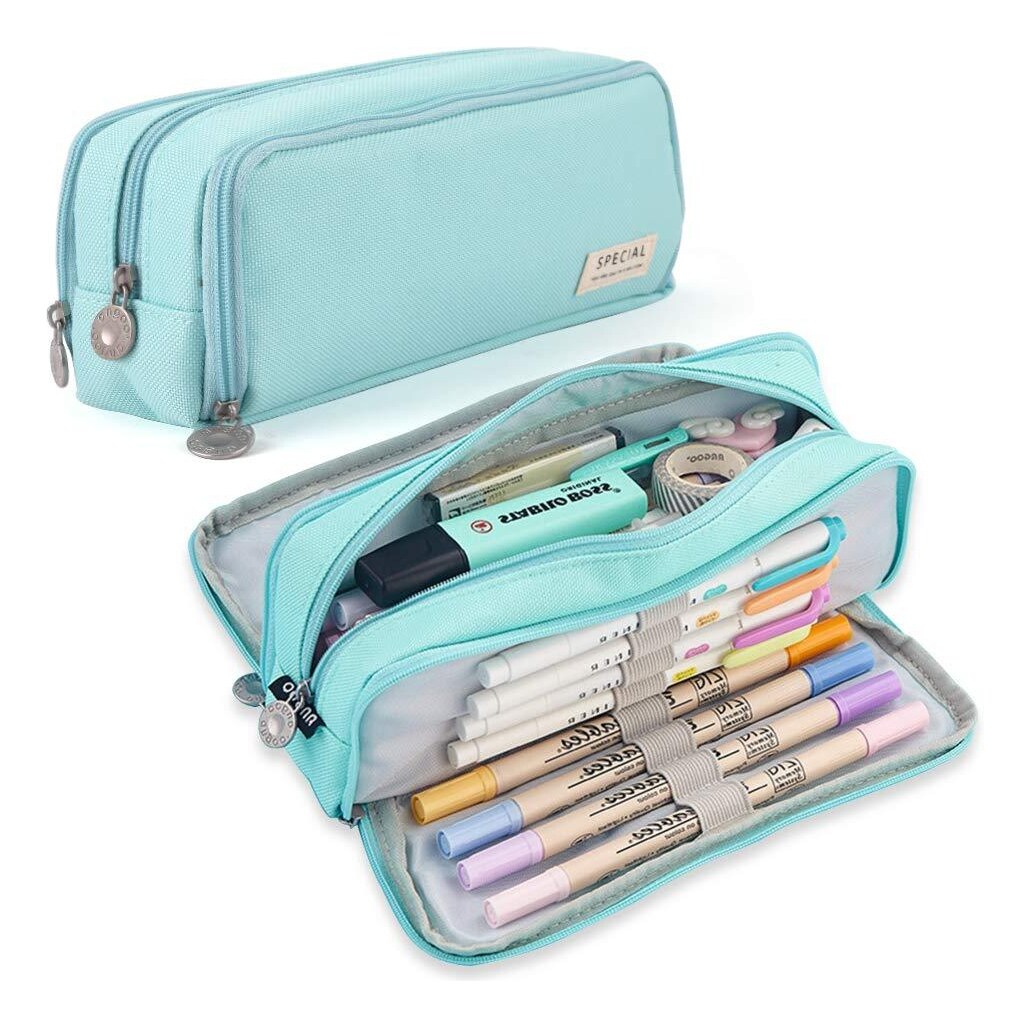 Estucherass Organizador Lapiceras Gran Multiusos Capacidad Azul $680
