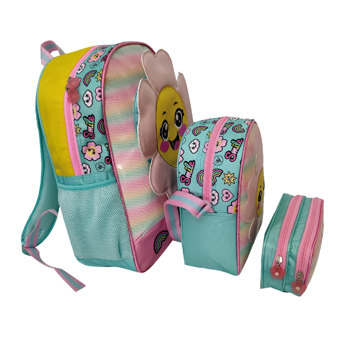 Foto 3 | Set De Mochila Escolar,  Tr Sfl01 Sunflower Lonchera Y Lapicera