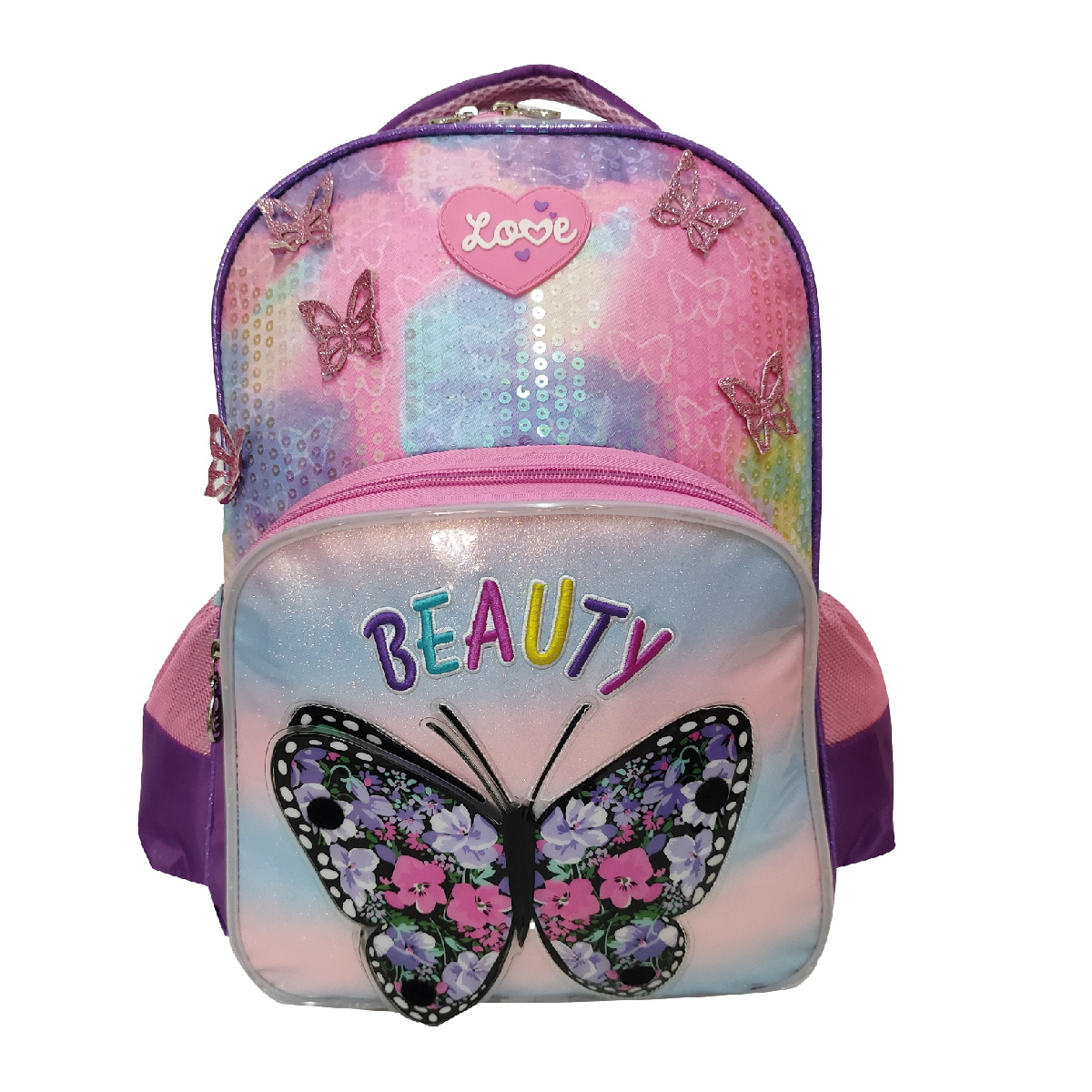 Foto 2 | Set De Mochila Escolar,  Tr Btf02 Butterfly,  Lonchera Y Lapicera