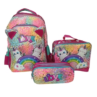 Foto 1 | Set De Mochila Escolar, Tr Cat04 Cat Lonchera Y Lapicera