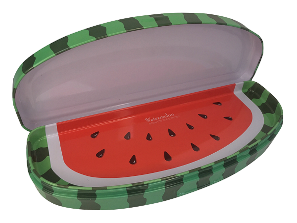 Foto 3 pulgar | Estuche Lapicero Escolar De Aluminio En Forma De Frutas Sandía  Rojo