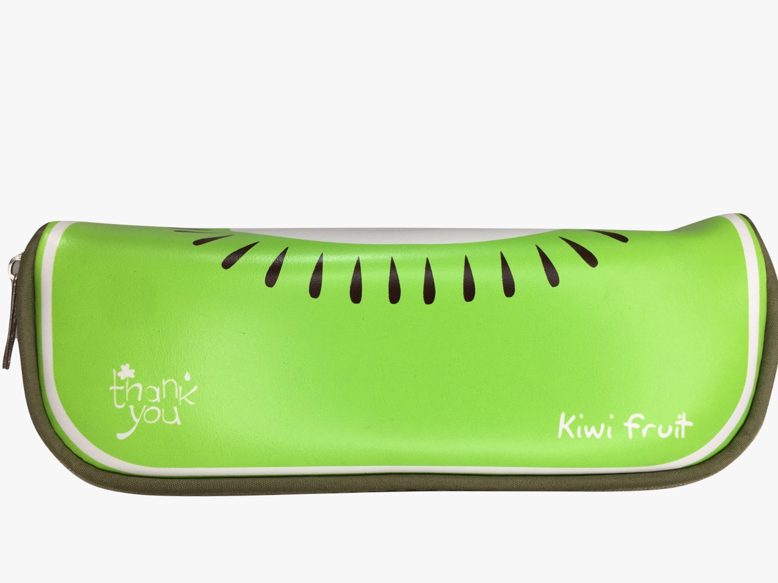 Foto 2 pulgar | Estuche Lapicero Escolar De Vinilo En Forma De Frutas Kiwi Verde