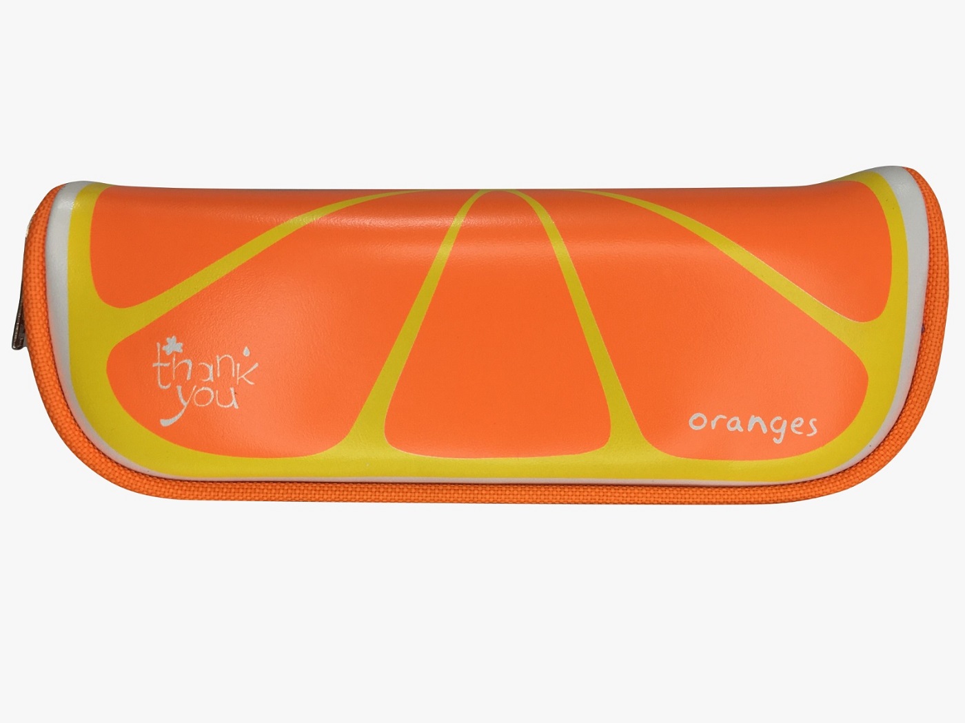 Foto 3 pulgar | Estuche Lapicero Escolar De Vinilo En Forma De Frutas Naranja Naranja