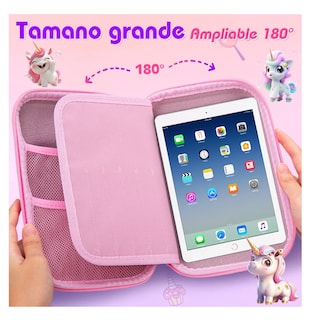 Foto 4 | Lapicera Estuche Gran Capacidad 3d Eva Organizador Rosa Unicornio