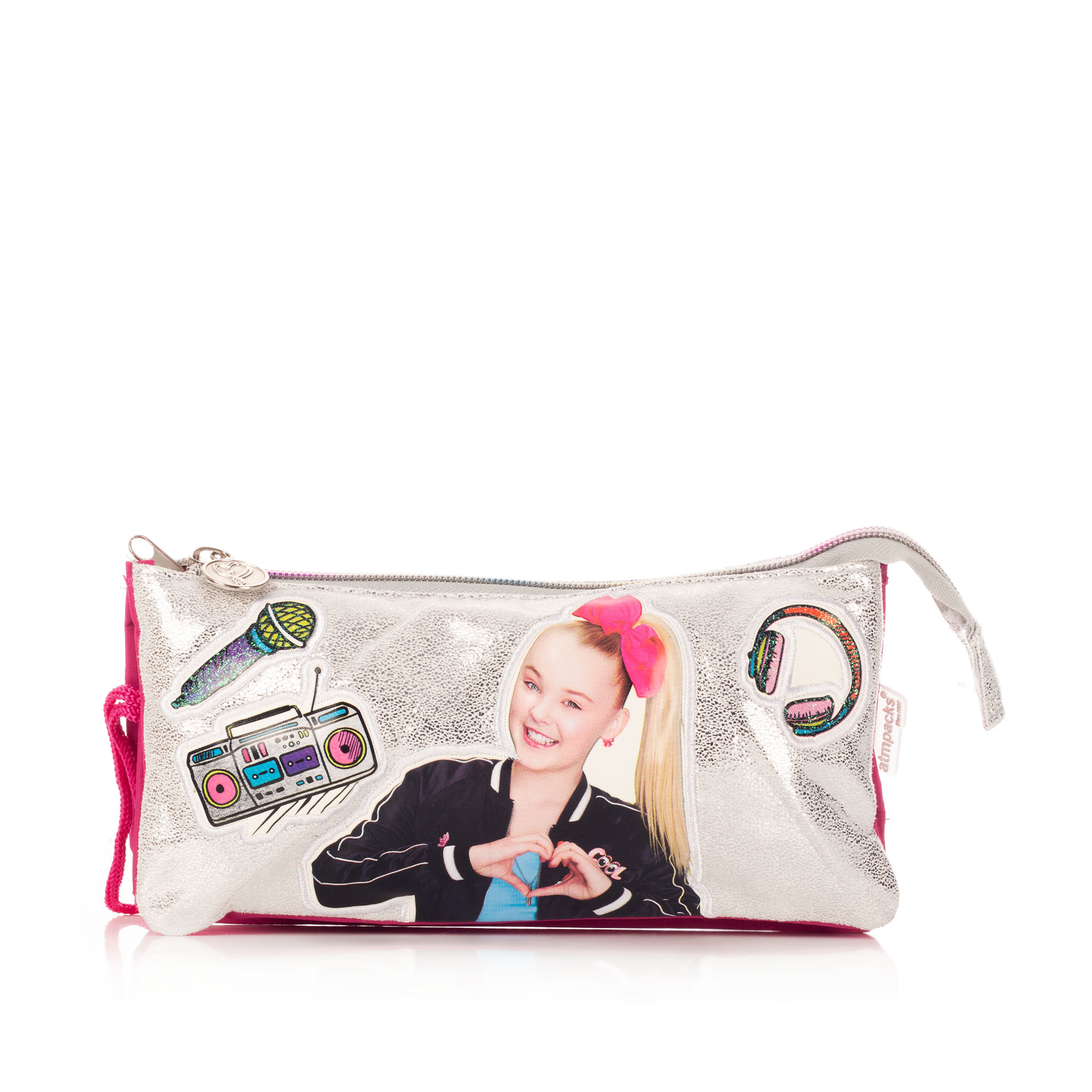 Foto 2 pulgar | Lapicera Jojo Siwa Peace Dance Love 2 Cierres 2143 Atm Color Plateado Parches