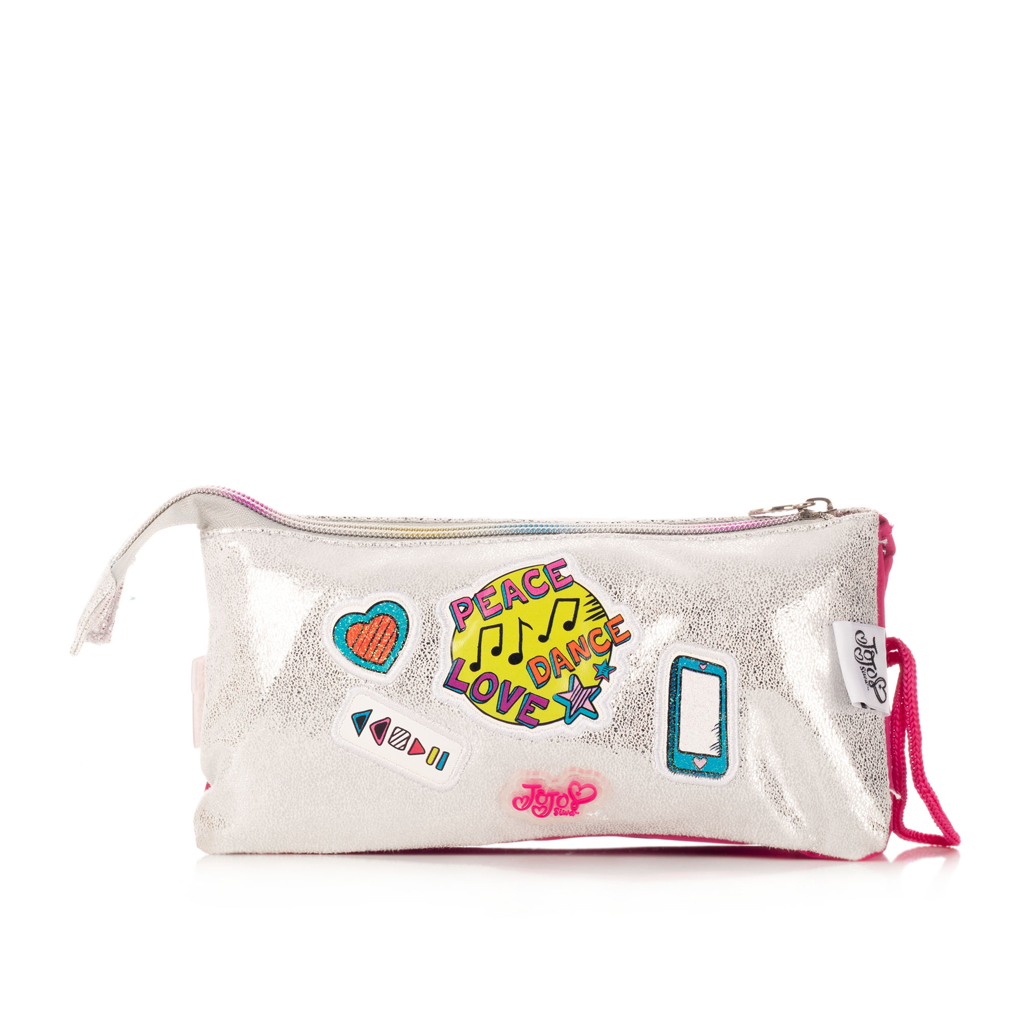 Foto 4 pulgar | Lapicera Jojo Siwa Peace Dance Love 2 Cierres 2143 Atm Color Plateado Parches