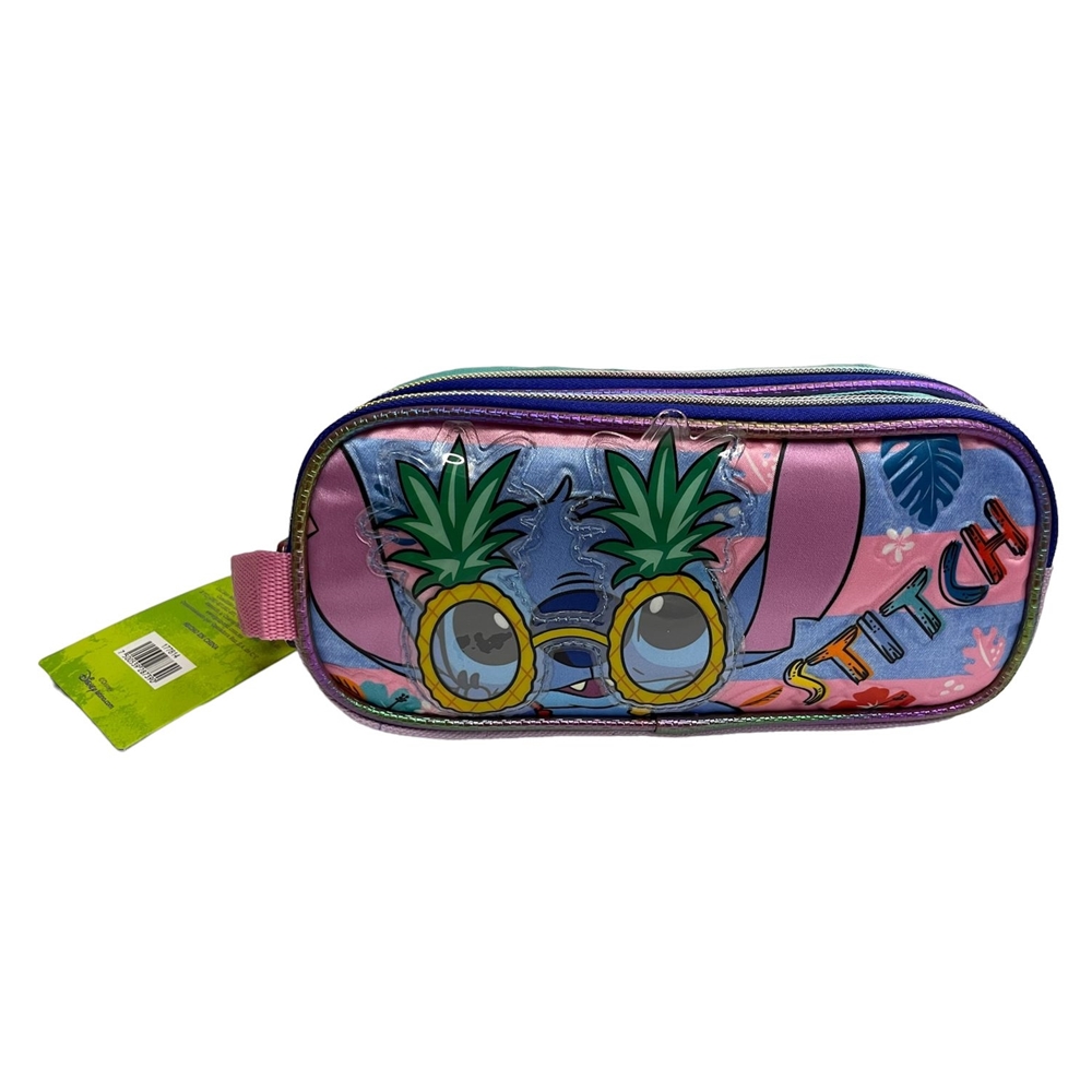 Foto 2 pulgar | Lapicera Escolar Doble Ruz Stitch Disney Tesle 177814
