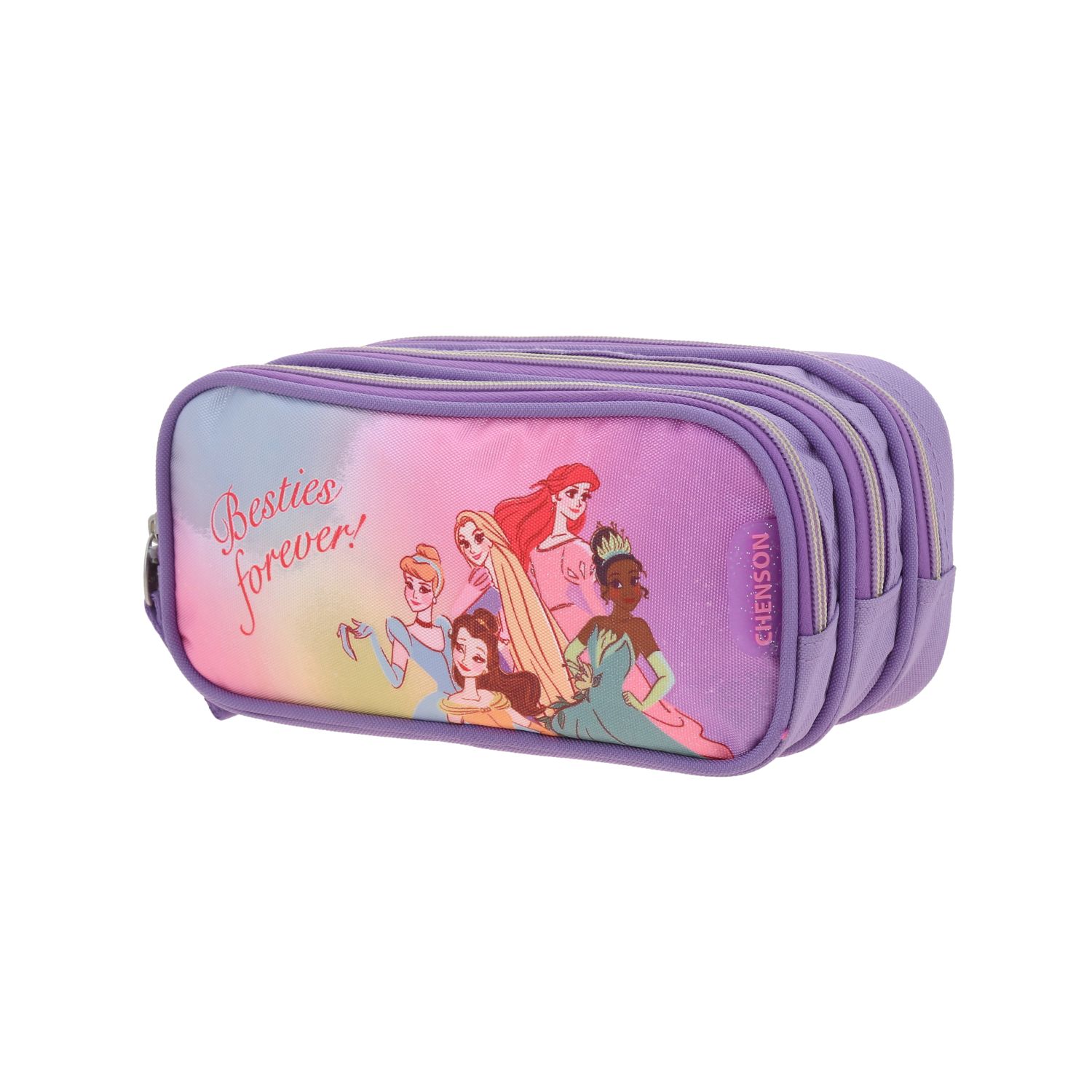 Foto 3 pulgar | Lapicera Estuche Chenson Triple Cierre Disney Princesa Pr70556-v Princs