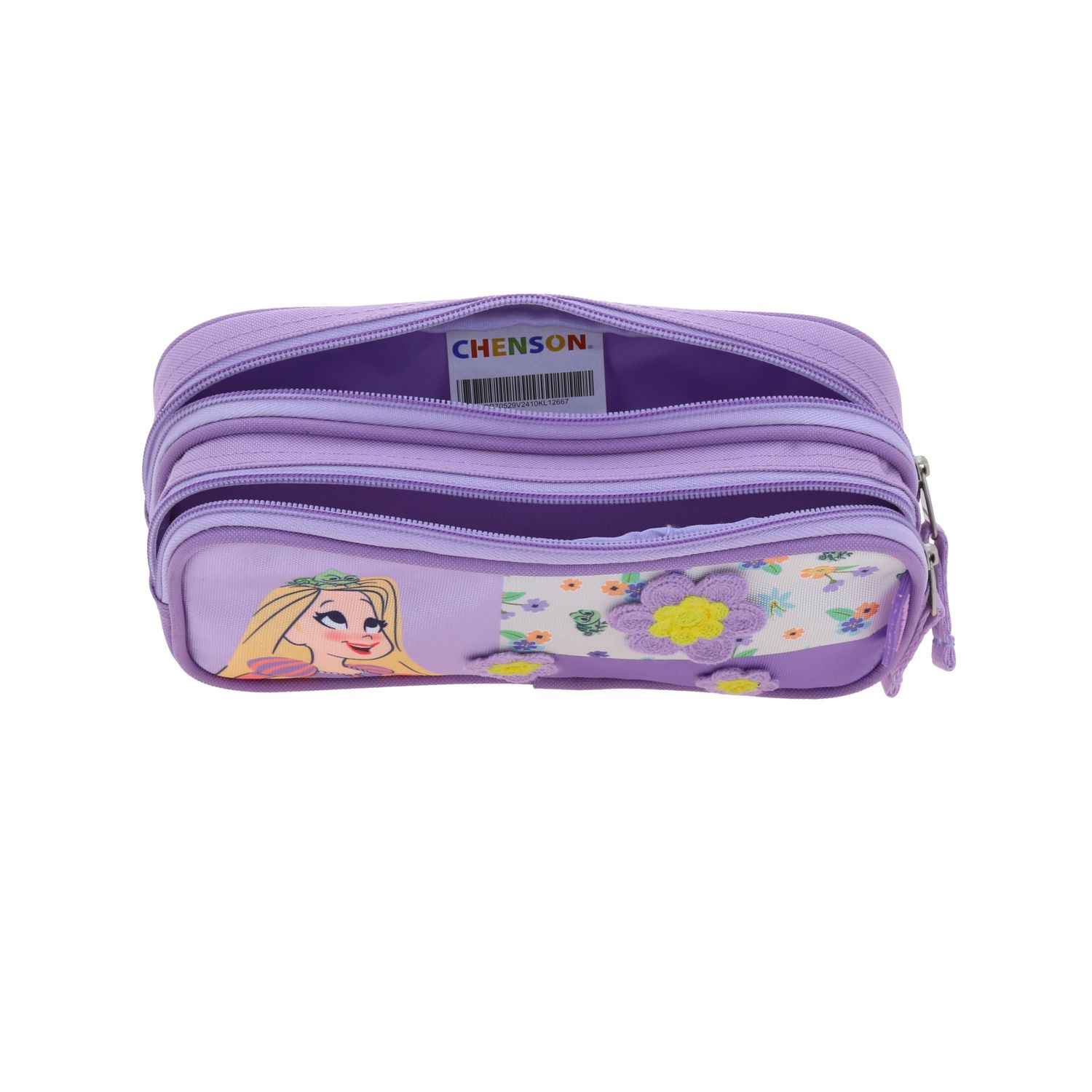 Foto 8 pulgar | Lapicera Estuche Escolar Chenson Disney Princesas Rapunzel Pr70529-v Paski