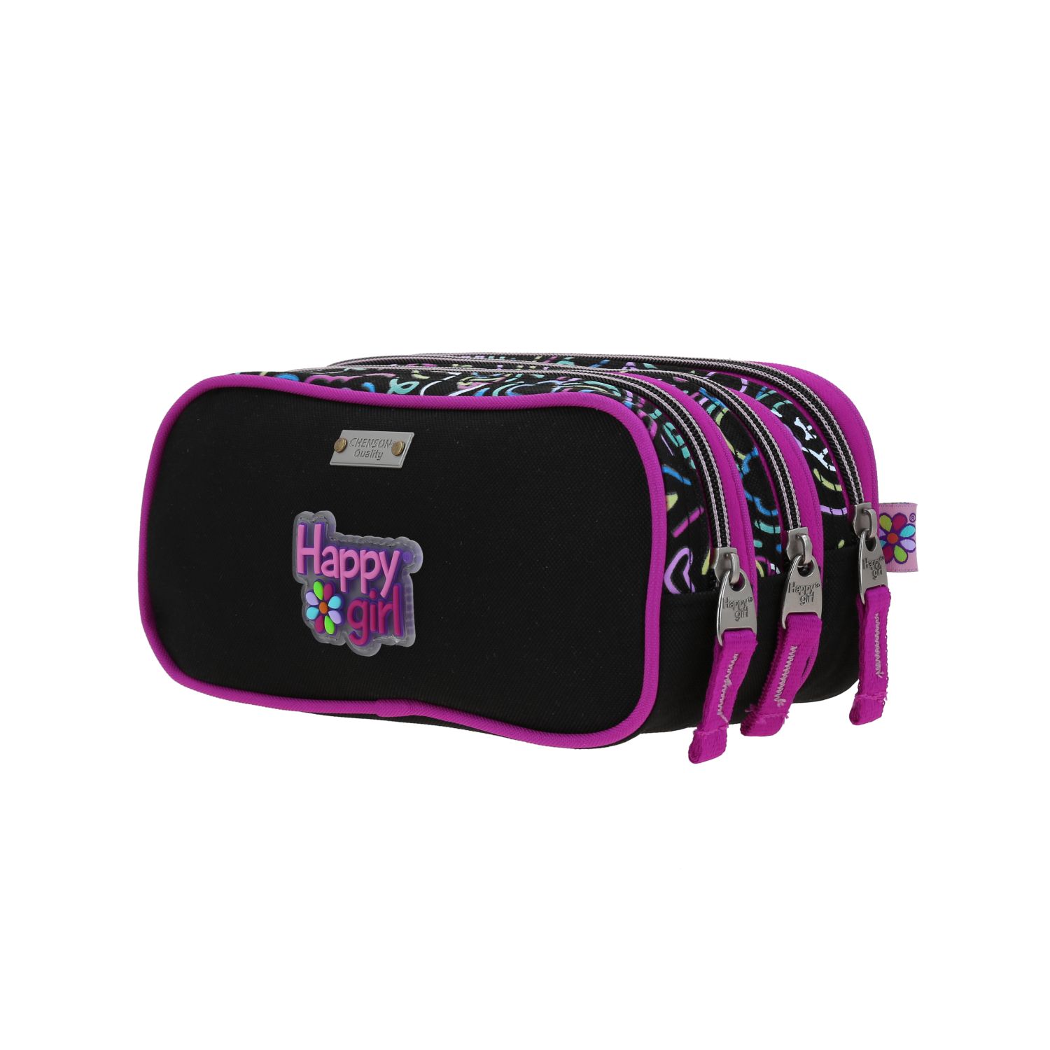 Foto 6 pulgar | Lapicera Estuche Escolar Chenson Happy Girl Nion Hg70498-3