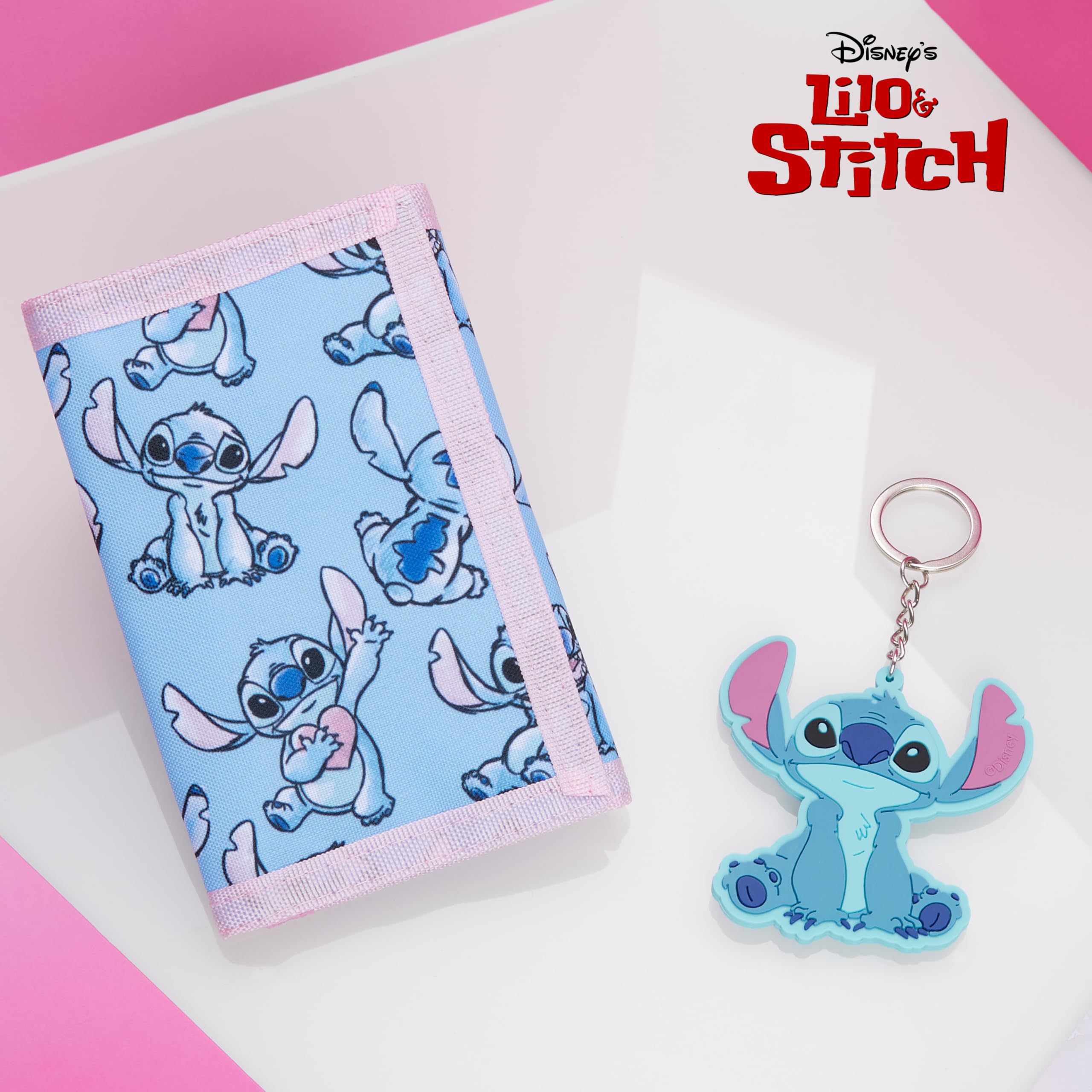 Foto 3 pulgar | Set De Cartera Y Llavero Disney Stitch Para Niños - Venta Internacional.