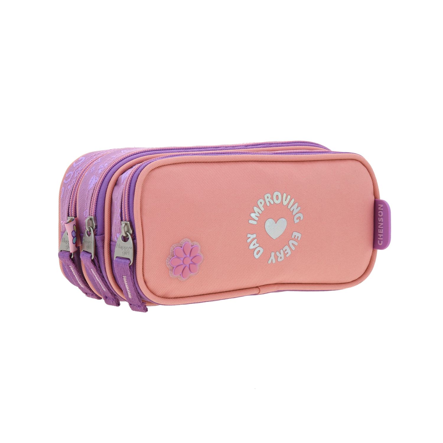 Foto 4 pulgar | Lapicera Estuche Chenson Triple Cierre Happy Girl Gradient Hg66173-u