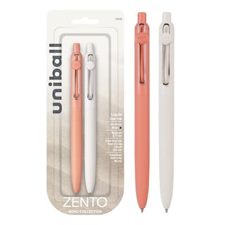 Foto 1 | Bolígrafos De Tinta De Gel Uni-ball Zento De 0,7 Mm, 2 Unidades, Color Negro, Tamaño Mediano - Venta Internacional.