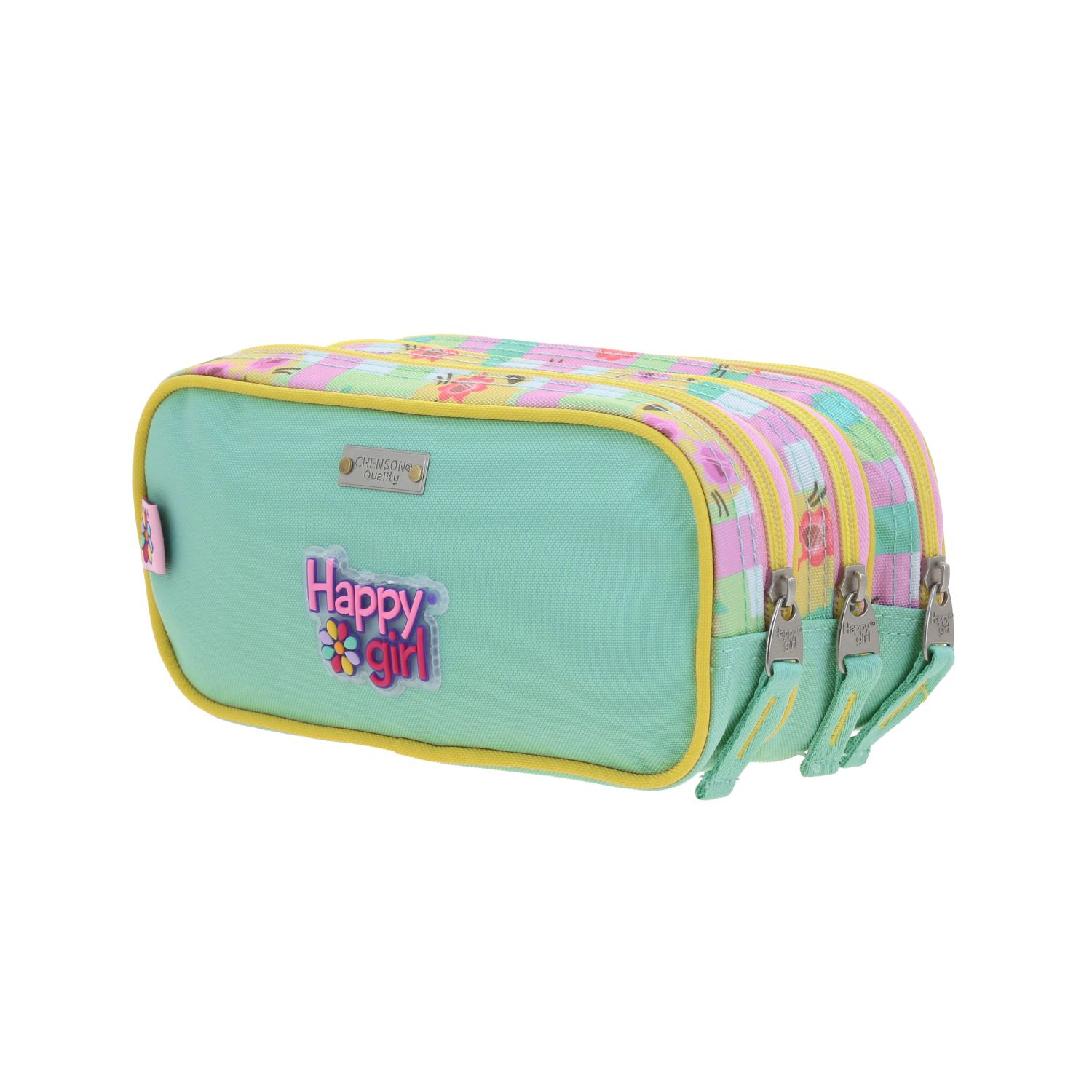 Foto 6 pulgar | Lapicera Estuche Escolar Triple Chenson Happy Girl Wendy