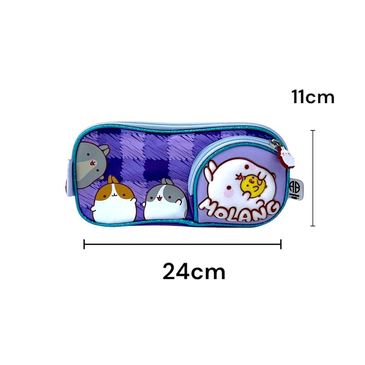 Foto 3 pulgar | Lapicera Estuche Escolar Infantil Con Doble Compartimiento Licencia Molang Color Morado