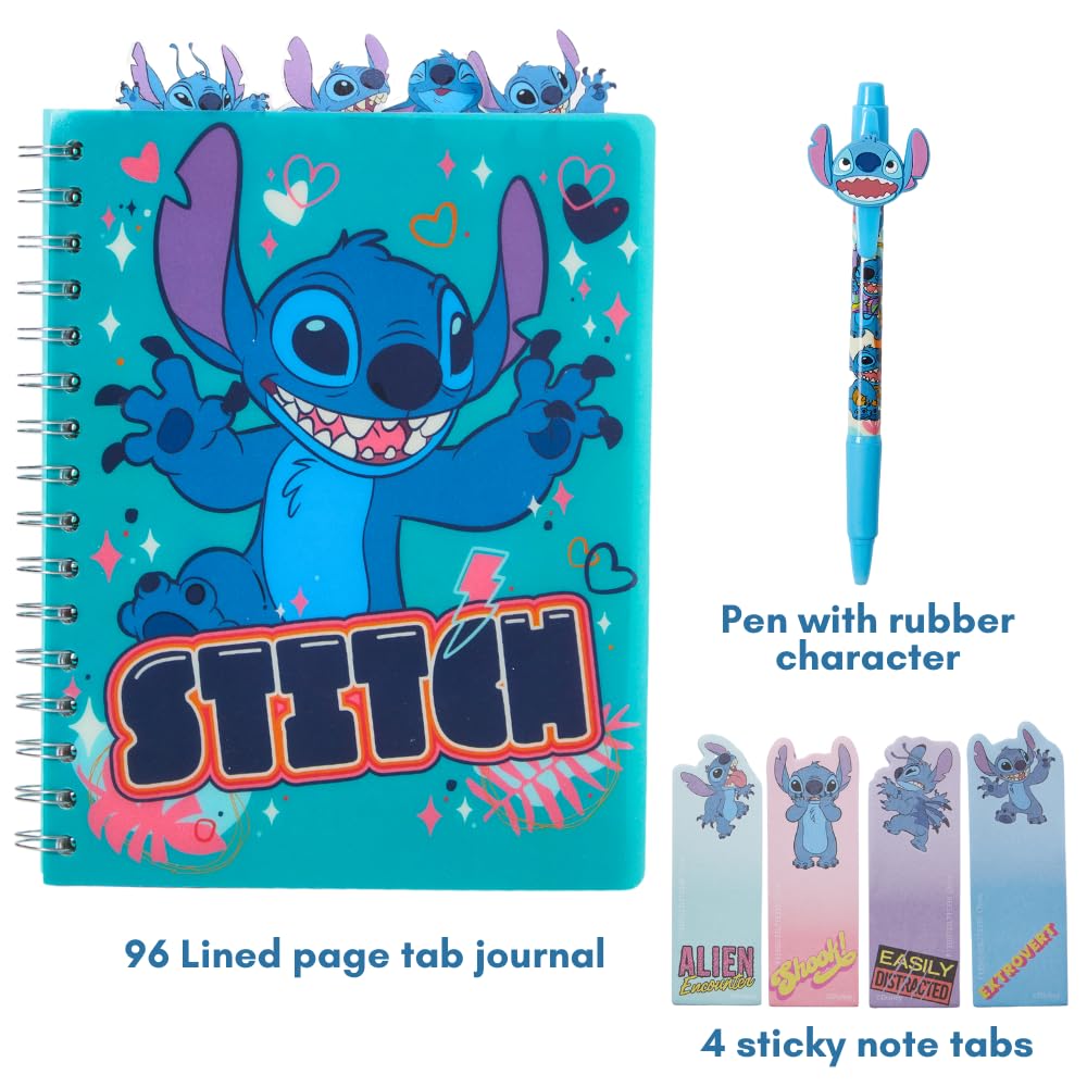 Foto 3 pulgar | Set De Cuadernos Con Diseños Innovadores Disney Stitch Tab Journal - Venta Internacional.