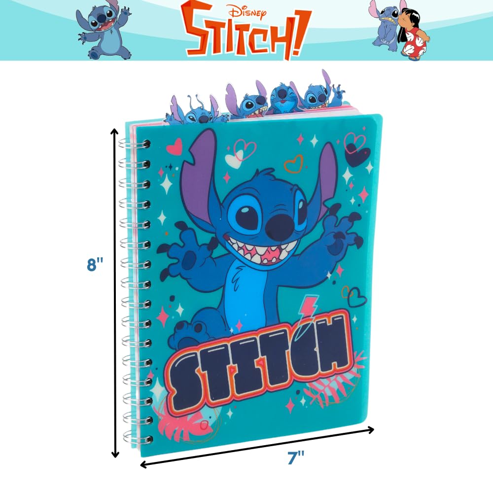 Foto 5 pulgar | Set De Cuadernos Con Diseños Innovadores Disney Stitch Tab Journal - Venta Internacional.