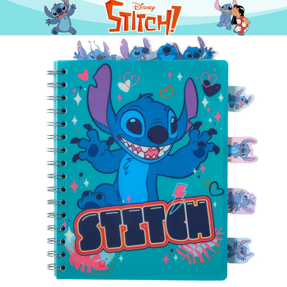 Foto 8 pulgar | Set De Cuadernos Con Diseños Innovadores Disney Stitch Tab Journal - Venta Internacional.