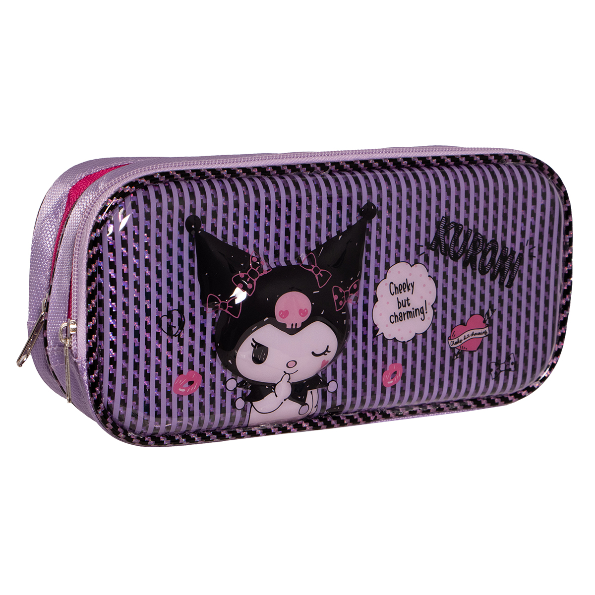 Foto 2 pulgar | Lapicera Doble Para Niñas Sanrio Kuromi (kuromi)