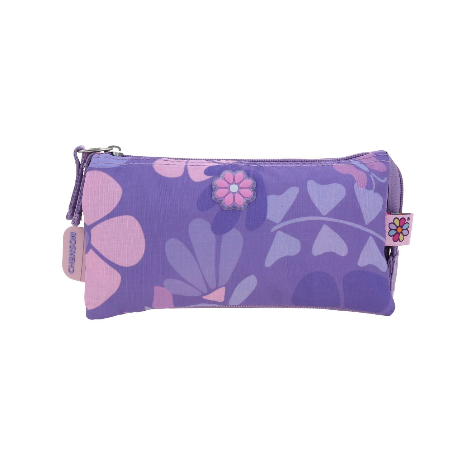 Foto 2 pulgar | Lapicera Morada Con Flores Happy Girl Bagster