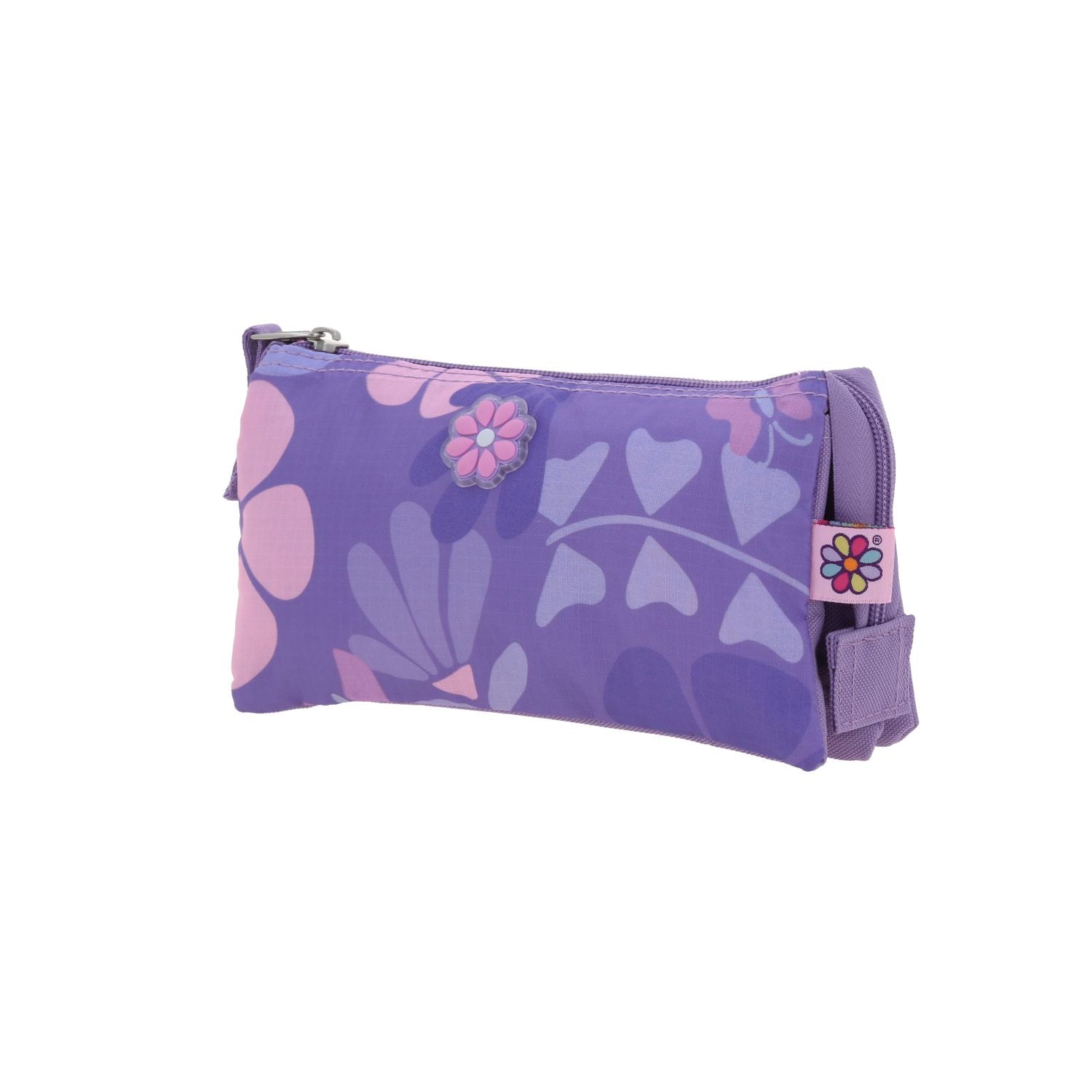 Foto 3 pulgar | Lapicera Morada Con Flores Happy Girl Bagster