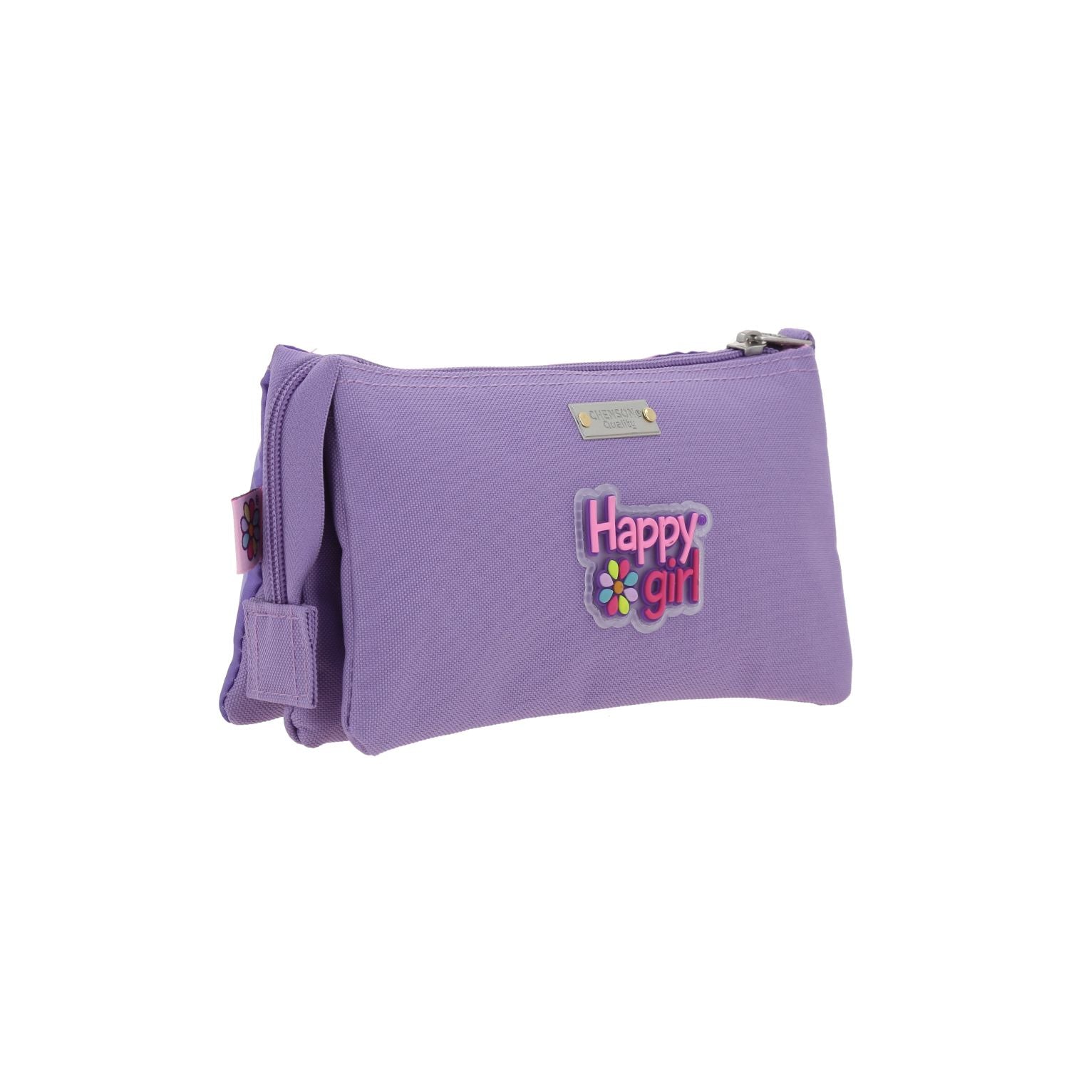 Foto 4 pulgar | Lapicera Morada Con Flores Happy Girl Bagster