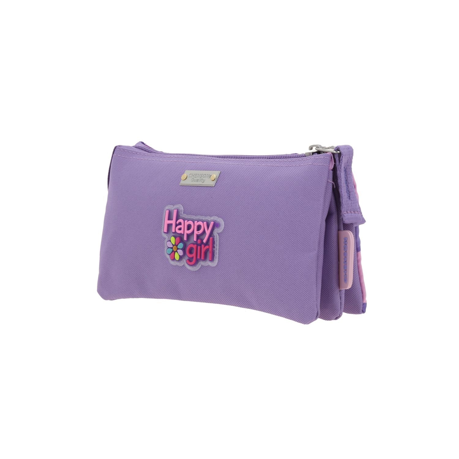 Foto 6 pulgar | Lapicera Morada Con Flores Happy Girl Bagster