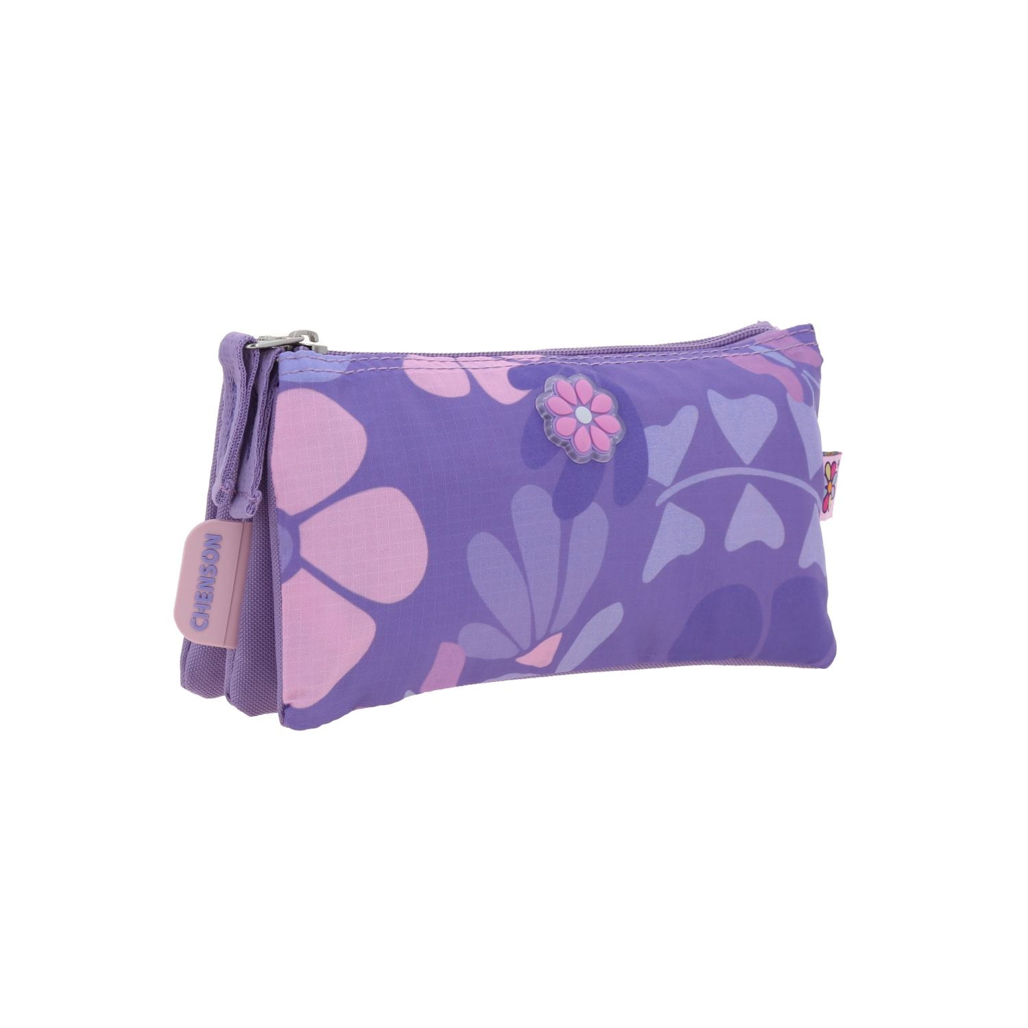 Foto 7 pulgar | Lapicera Morada Con Flores Happy Girl Bagster