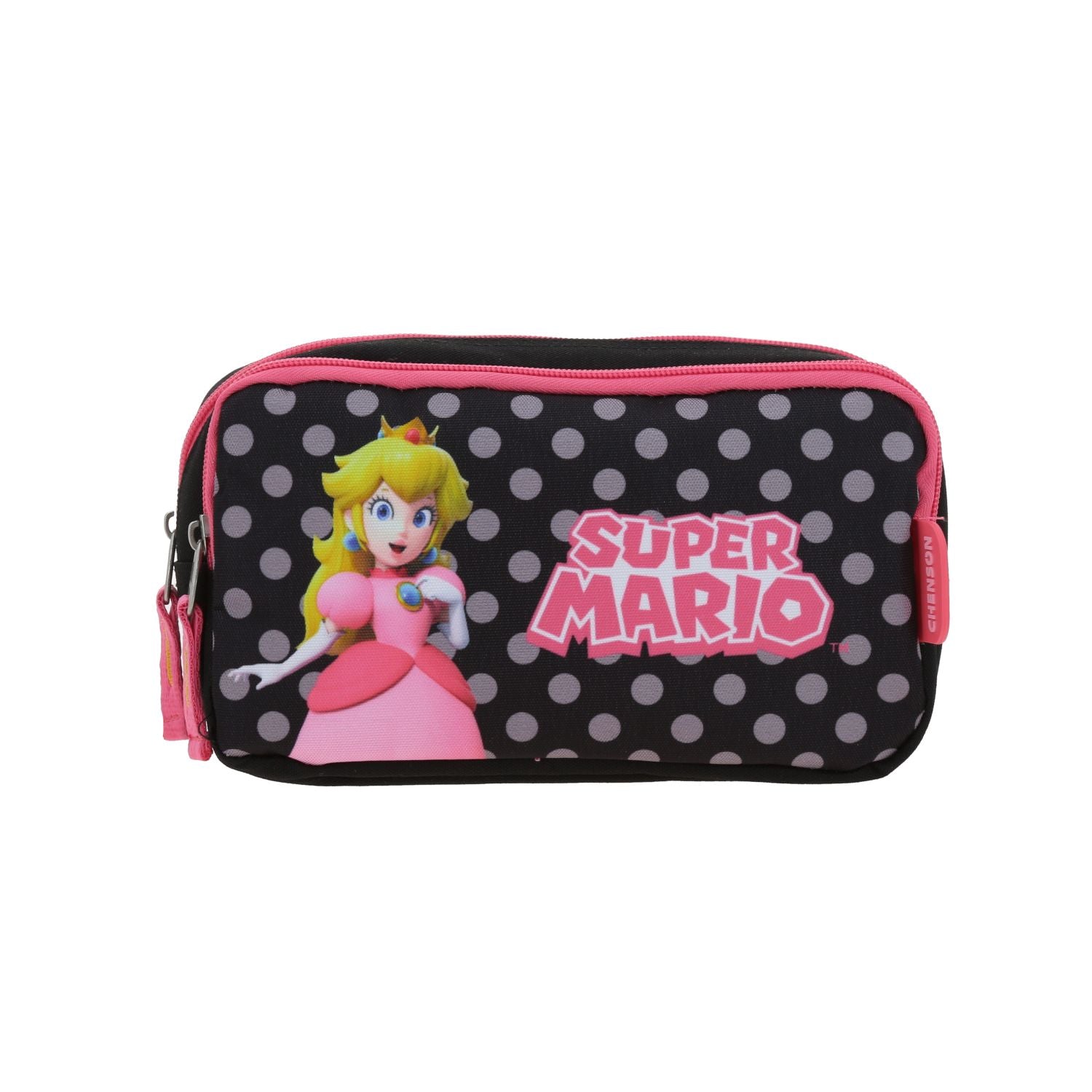 Foto 2 pulgar | Lapicera Negra Princesa Peach Estampado De Lunares Mario Bros Chenson Loly