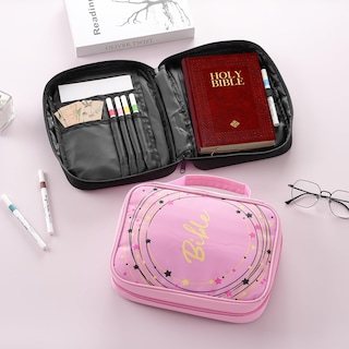 Foto 4 | Funda Para Biblia Procase De Gran Capacidad Para Estudiar La Biblia, Color Rosa - Venta Internacional.