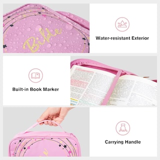 Foto 5 | Funda Para Biblia Procase De Gran Capacidad Para Estudiar La Biblia, Color Rosa - Venta Internacional.