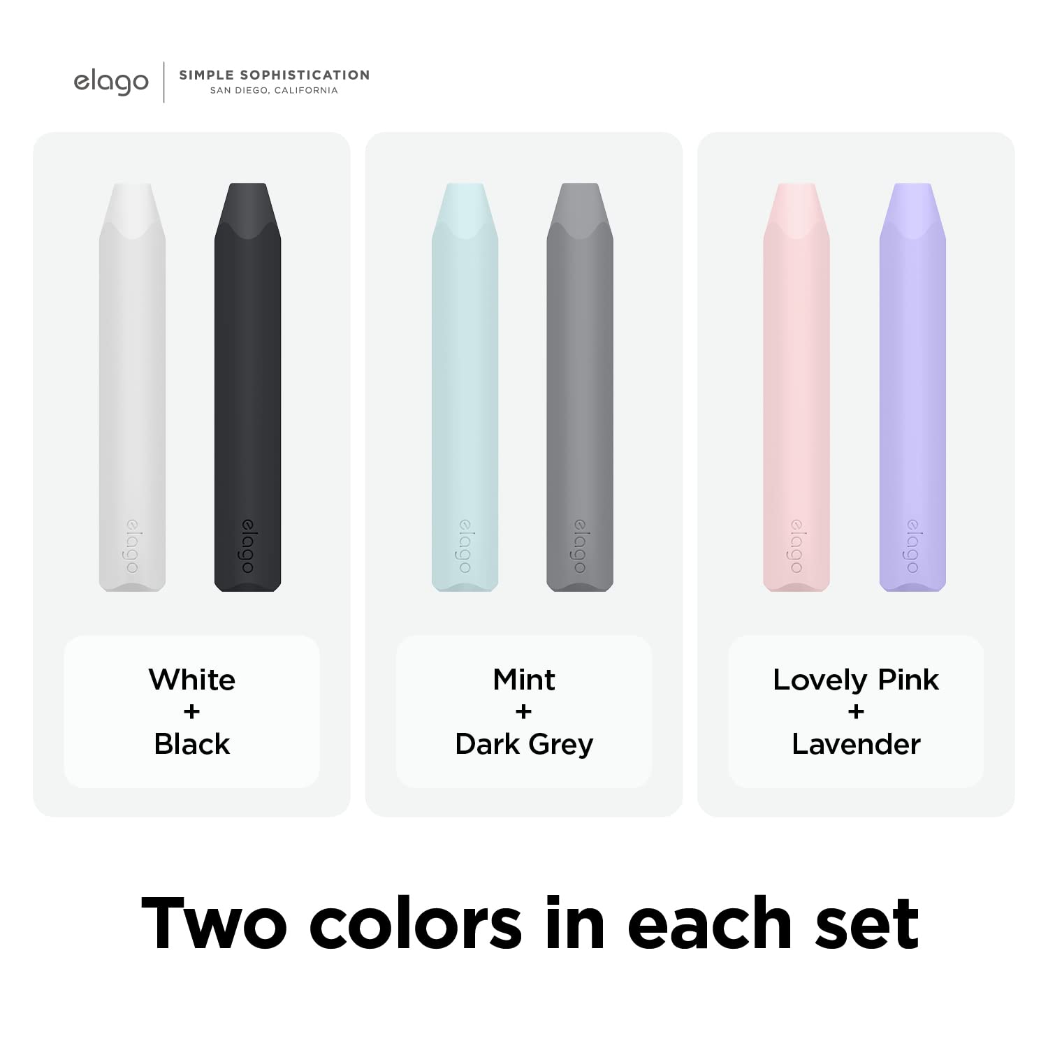 Foto 7 | Soporte Para Lápiz Sleeve Elago, Paquete De 2 Unidades Para Apple Pencil - Venta Internacional.